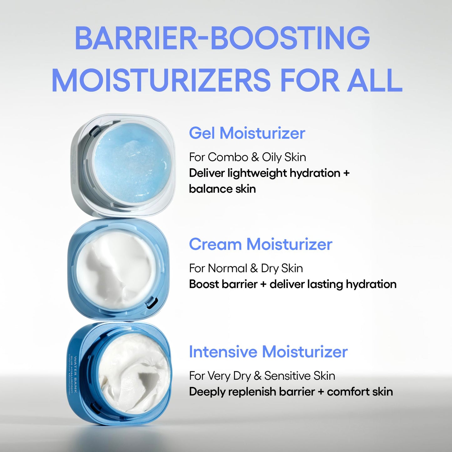 LANEIGE Water Bank Blue Hyaluronic Intensive Moisturizer: Hydrating Face Cream for Extra Dry Skin with Squalane & Peptide for Skin Barrier Support, Dermatologist-Tested