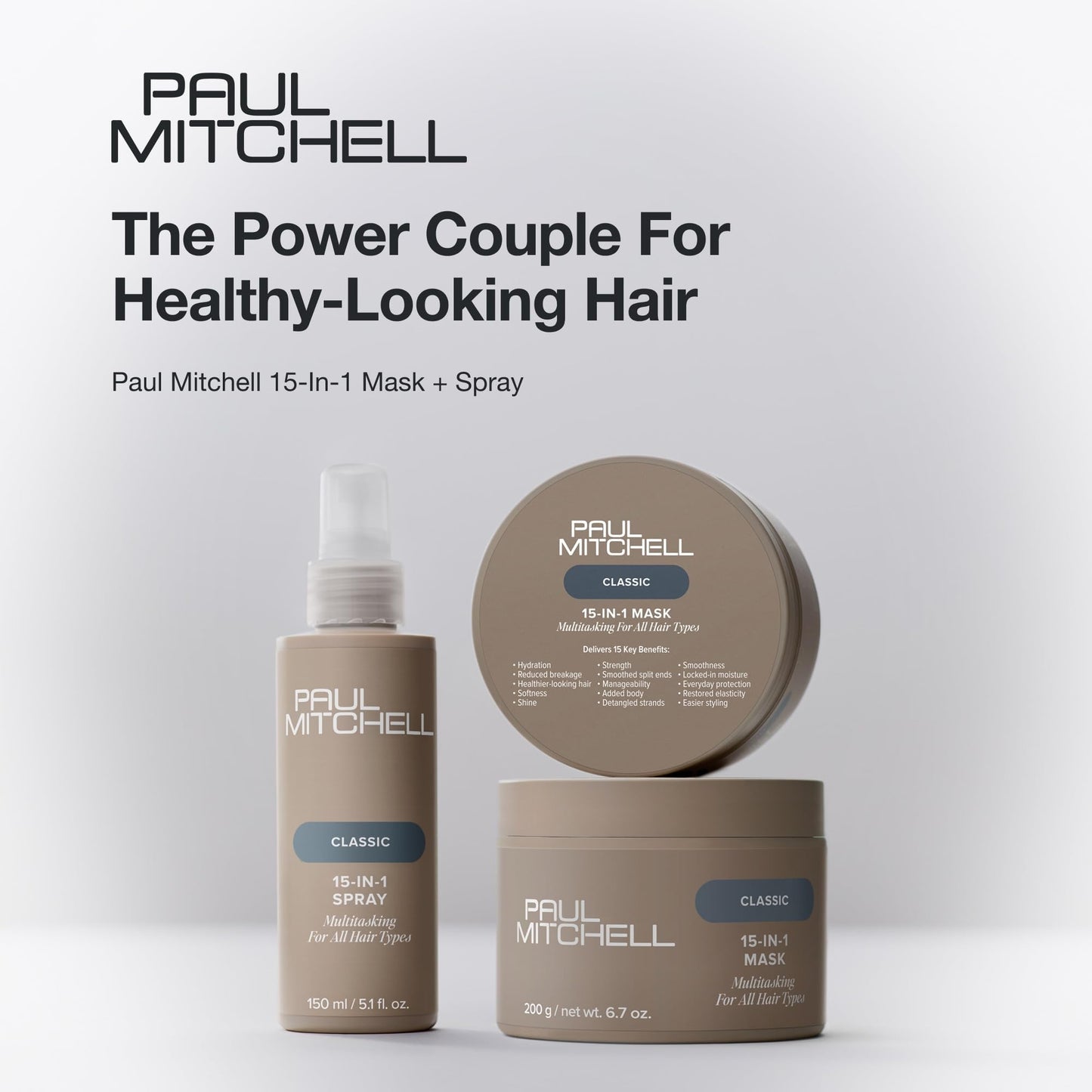 Paul Mitchell 15-In-1 Mask, Multitasking Hair Mask For All Hair Types