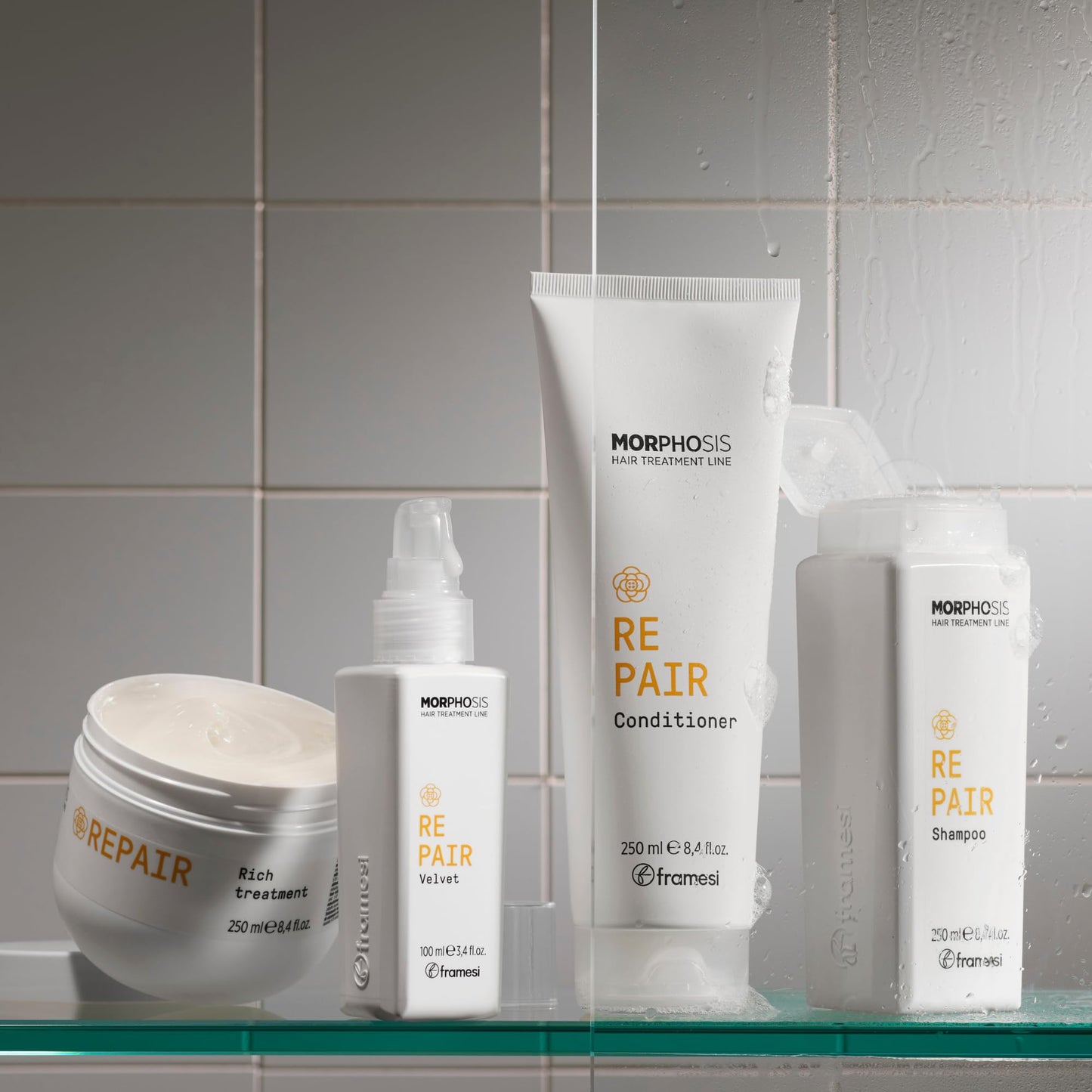FRAMESI Morphosis Repair Plumping Hair Mousse 5.1 fl oz, Weightless Leave In Conditioner