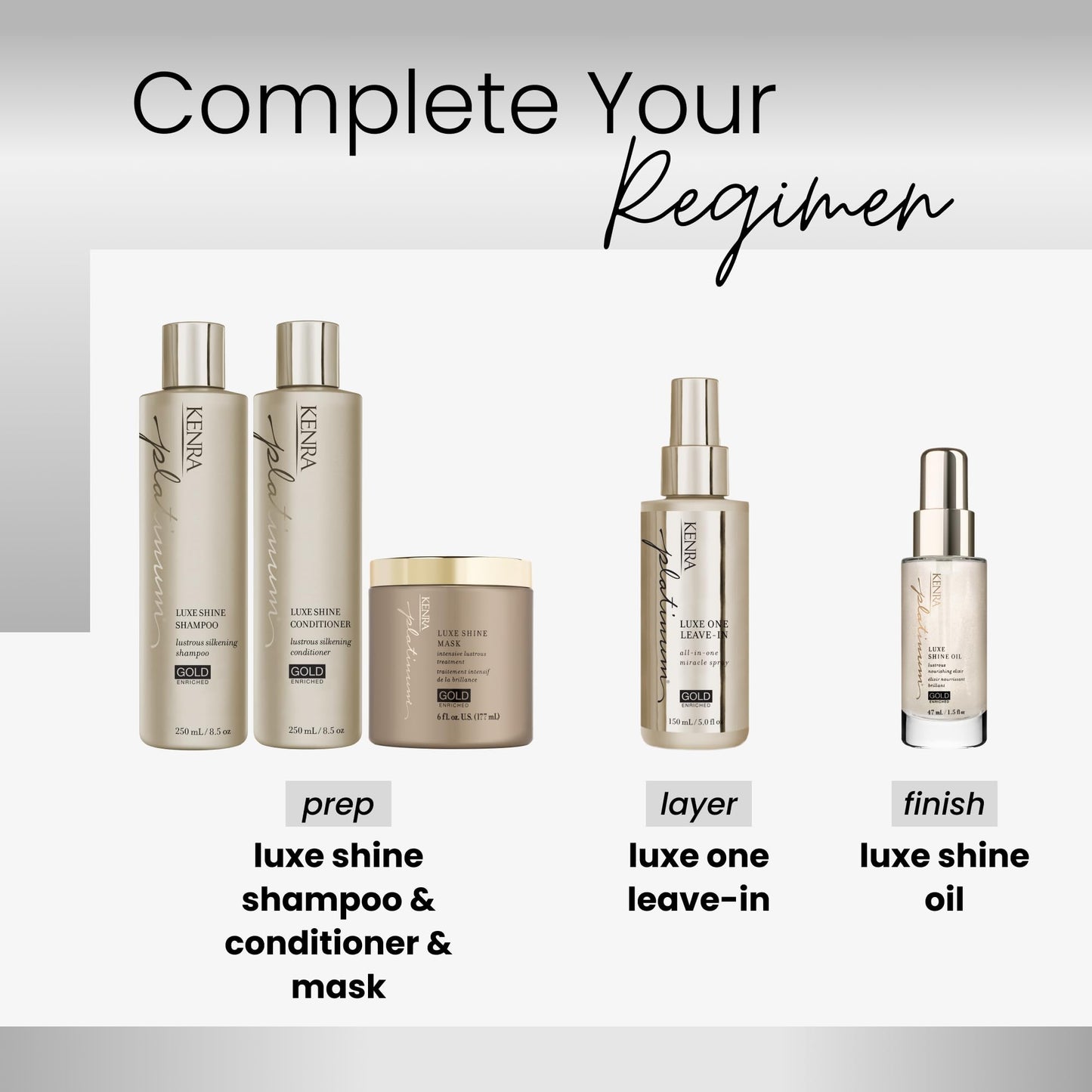 Platinum Luxe One Leave-In | All-In One Miracle Spray | Enriched with Precious Gold | Opulent Slip & Shine | Thermal/Heat Protection | Medium To Coarse Hair