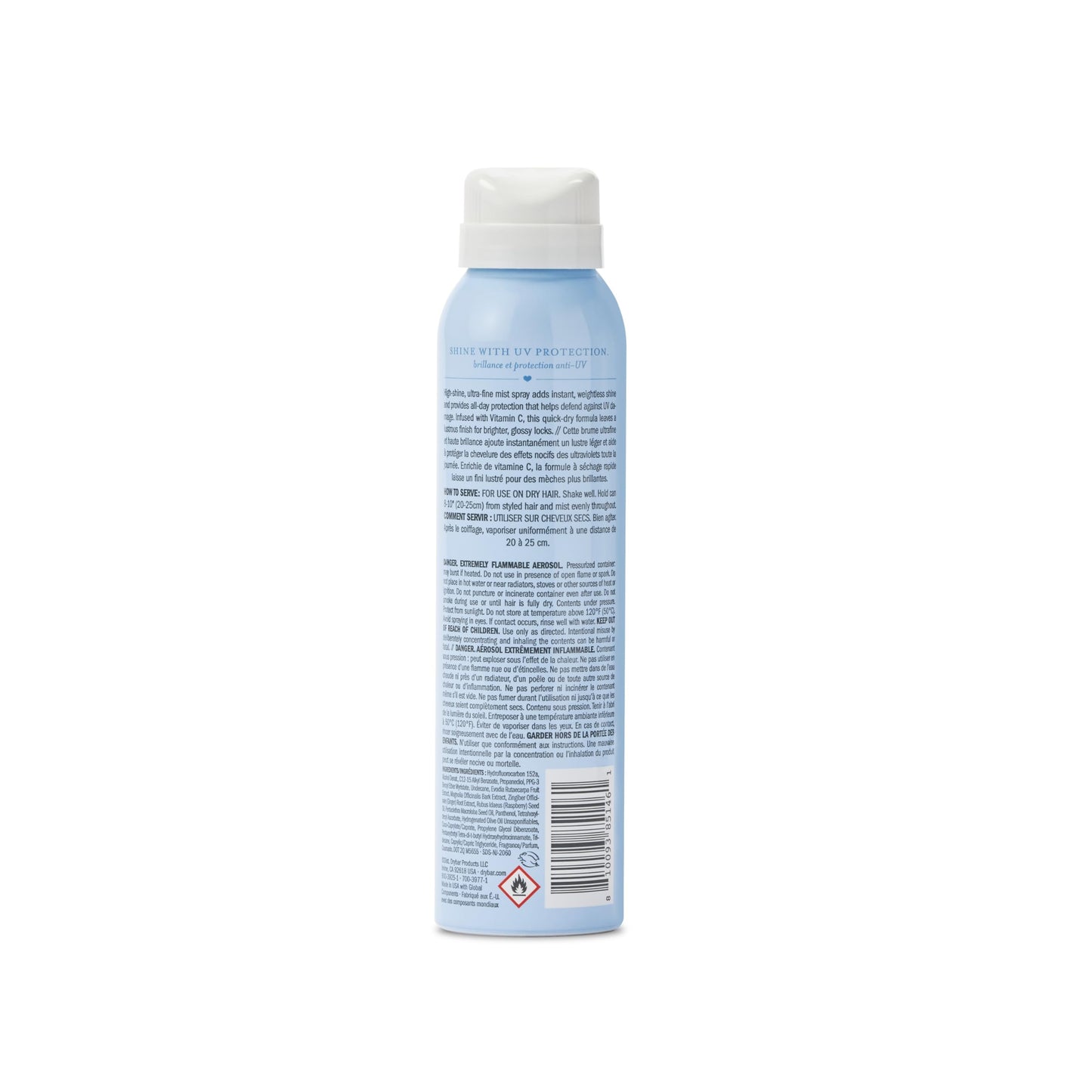 Drybar Sparkling Soda Finishing Spray Collection, Ultra-Fine Mist, Adds Shine to Finished Look
