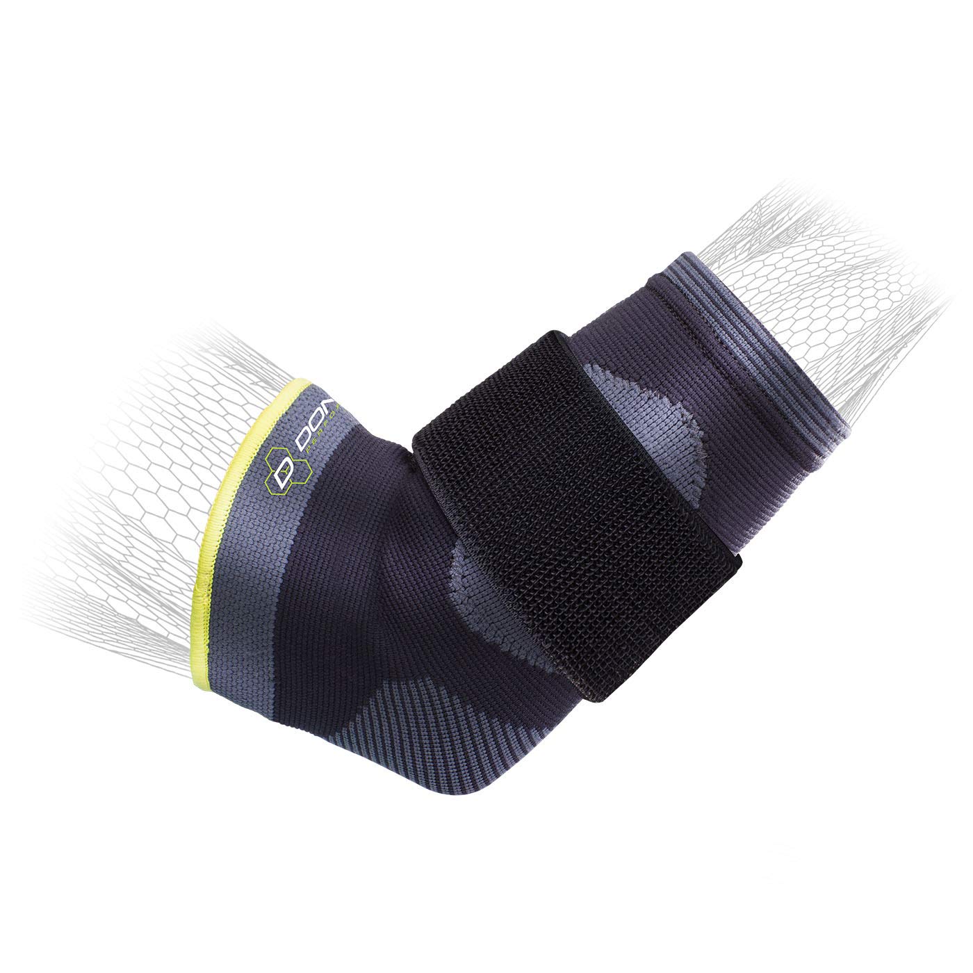 DonJoy Performance Deluxe Knit Elbow Sleeve with Compression Strap - Ideal for Golfer s Elbow, Tennis Elbow, and Elbow Tendonitis - Medium