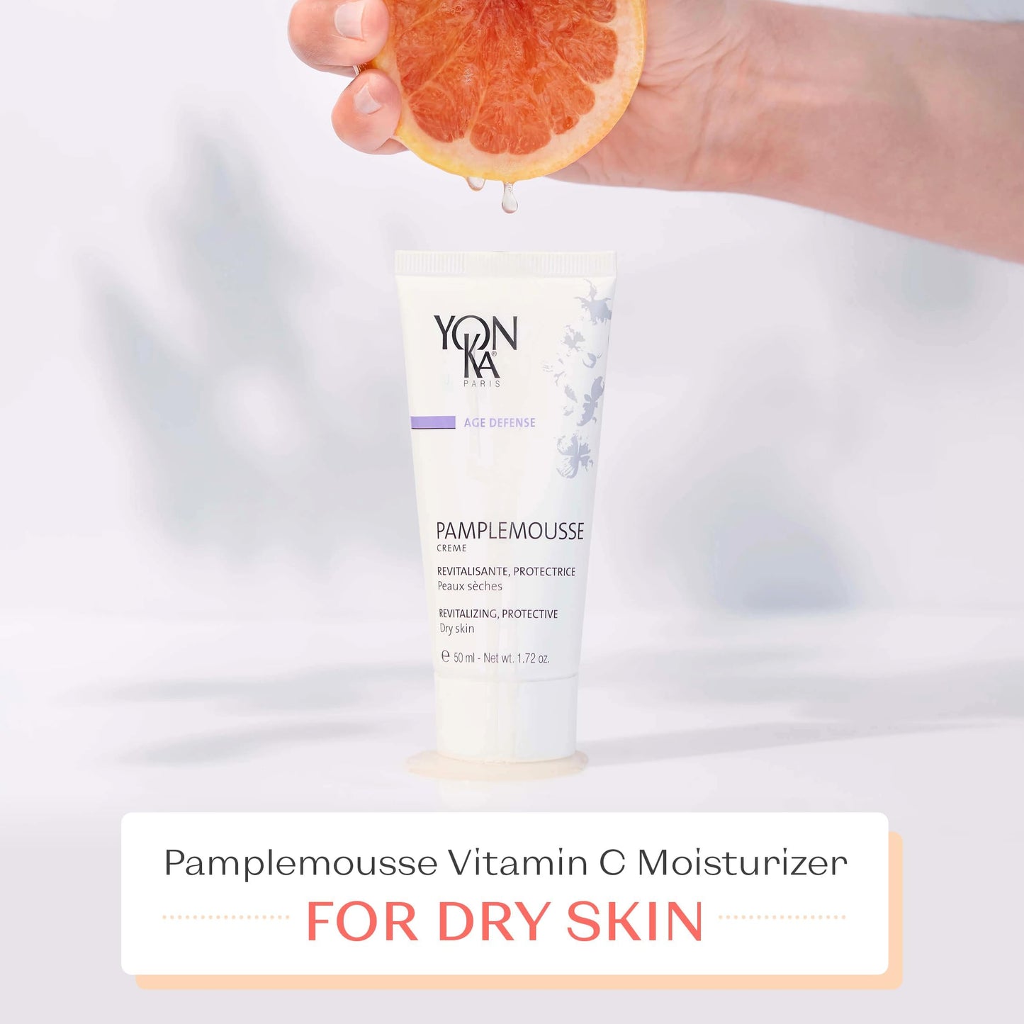Yonka Pamplemousse Face Cream | Daily Hydrating Face Moisturizer | Lightweight Lotion with Vitamin C to Tighten Pores and Mattify Skin | Paraben-Free