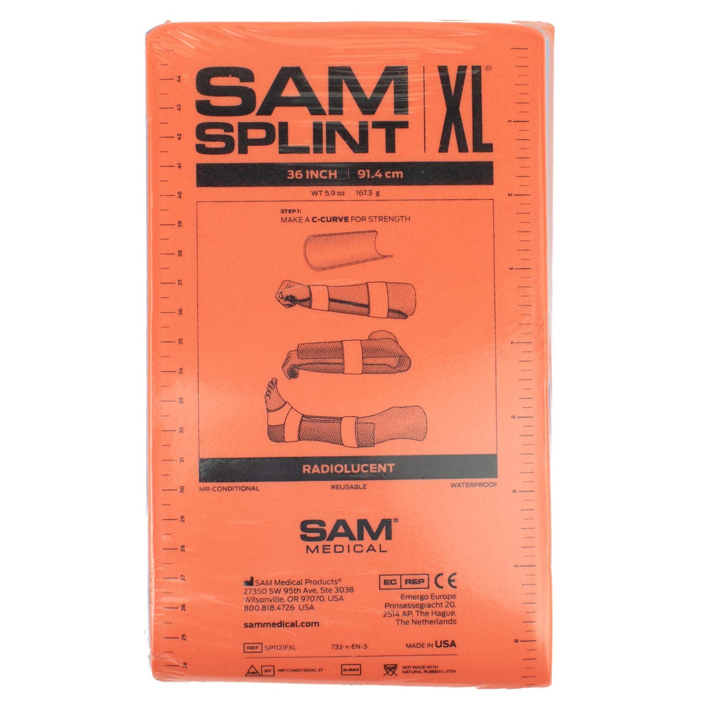 262797 SAM Soft Shell Splint Emergency Aluminum Flatfold