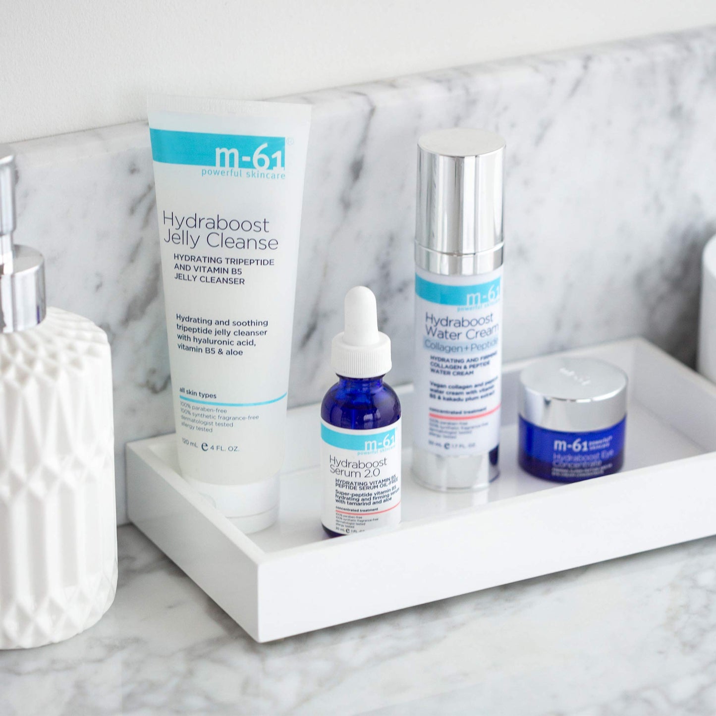 m-61 Hydraboost Collagen+Peptide Water Cream | Lightweight, Hydrating and Firming Gel-Cream With Vegan Collagen and Peptides. For All Skin Types - 1.7 Fl Oz