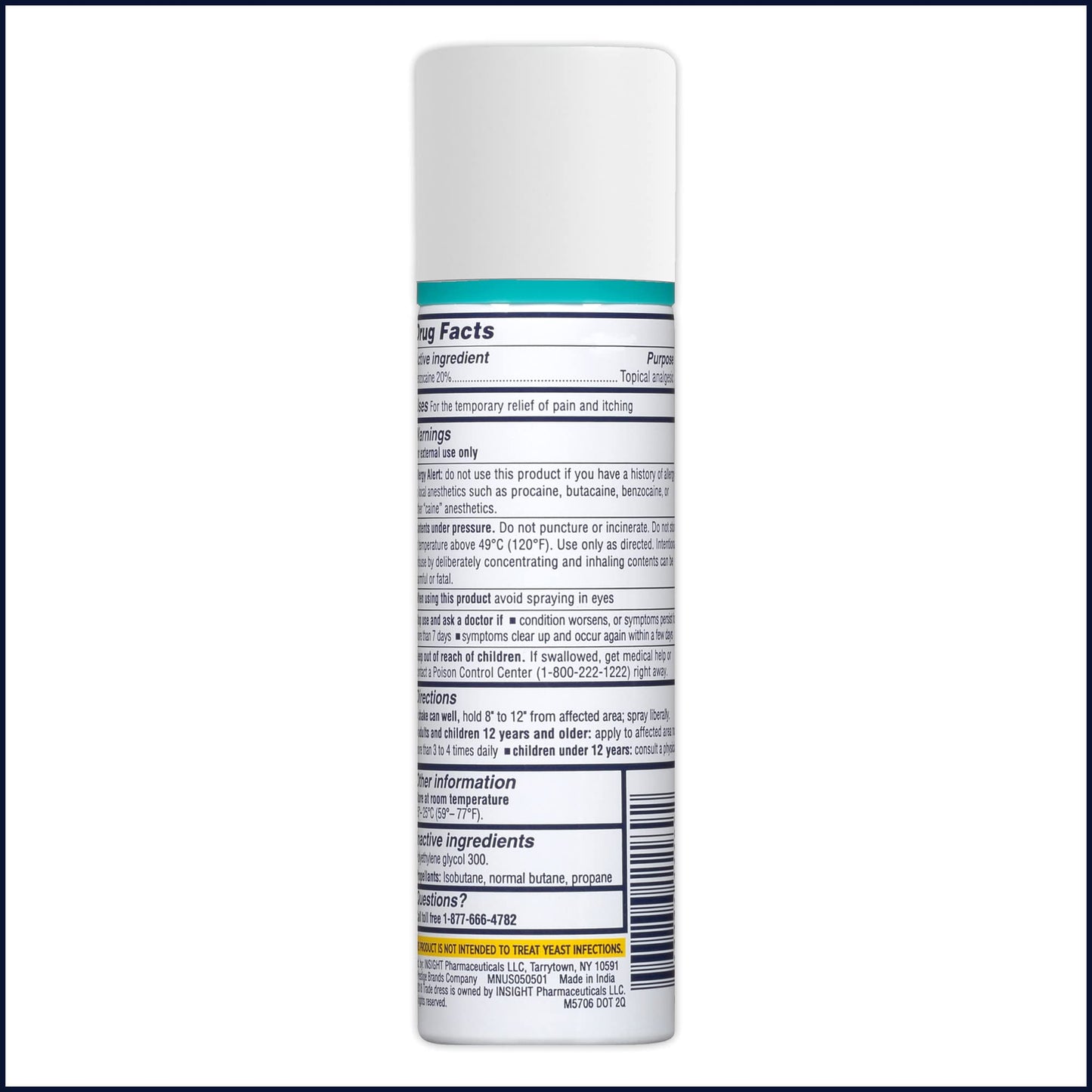 Monistat Instant Itch Relief for Women, Feminine Care Spray, for Relief from Intense Vaginal Itch, 2 Oz
