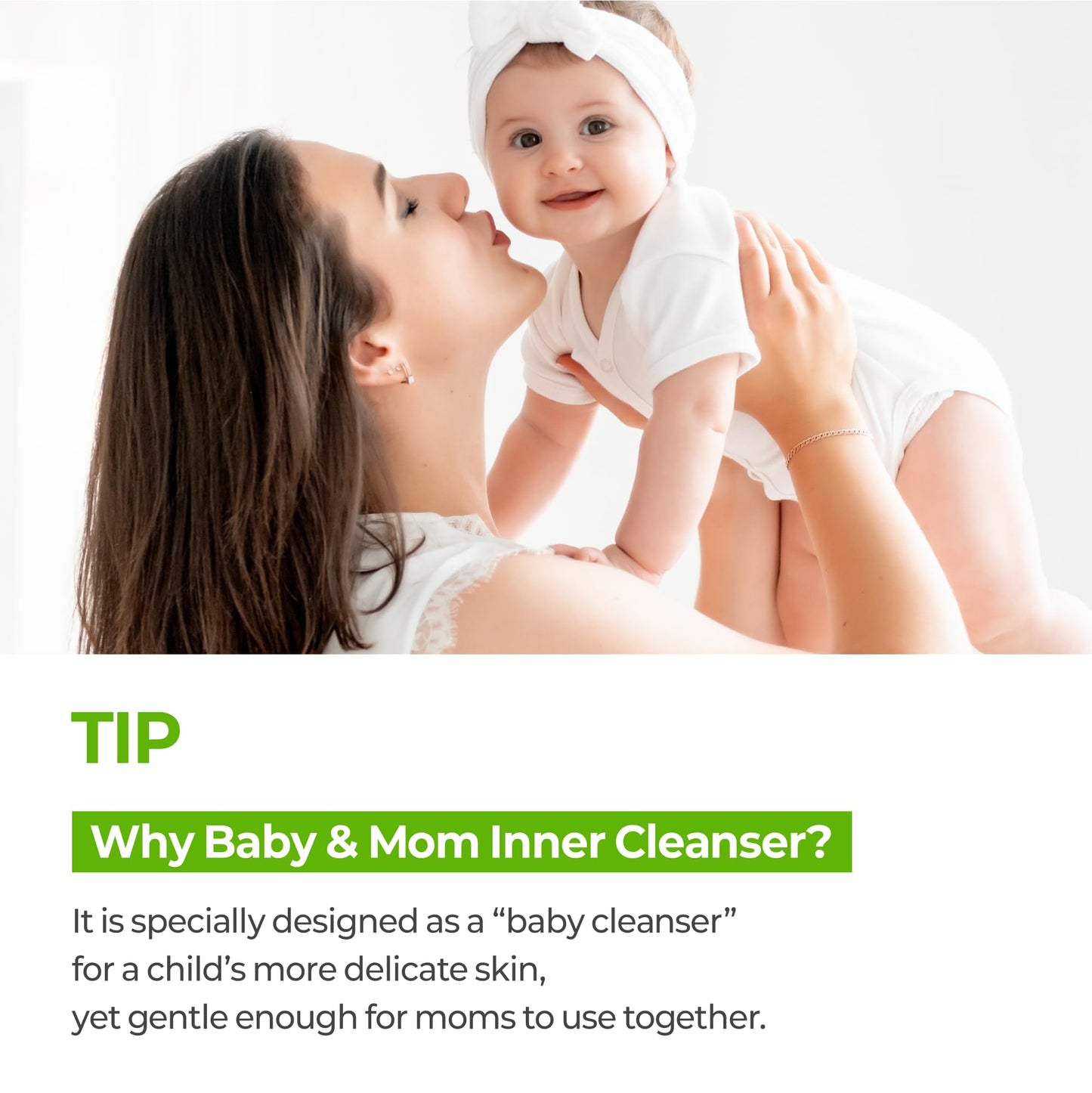 Baby & Mom Intimate Wash – Gentle Antibacterial Cleanser for Delicate Areas, pH-Balanced, Deodorizing, Soothing Foam Care for Sensitive Skin, 8.45 fl oz