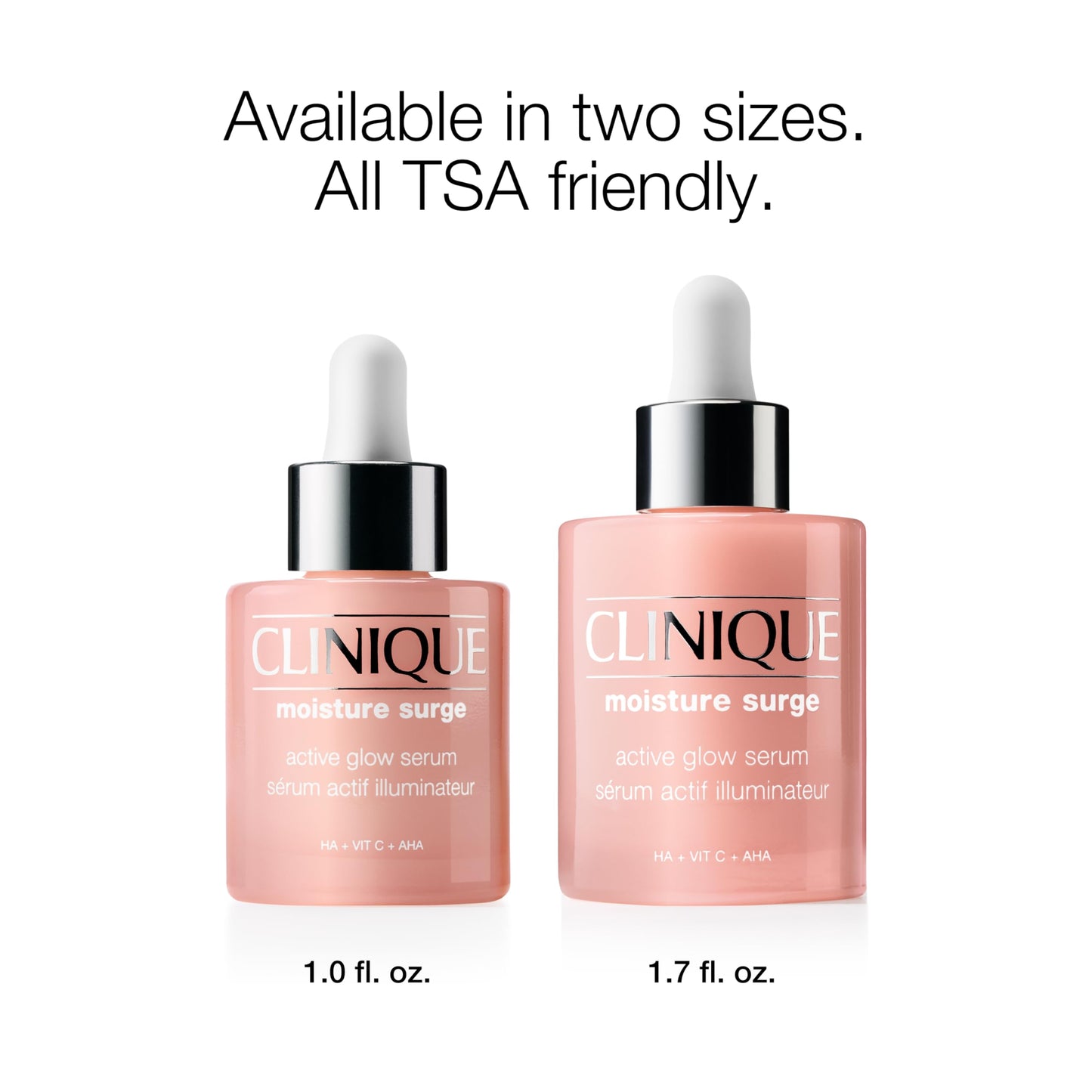 Clinique Moisture Surge Active Glow Serum with Lactic Acid, Hyaluronic Acid + Vitamin C | Hydrating, Lightweight + Oil Free