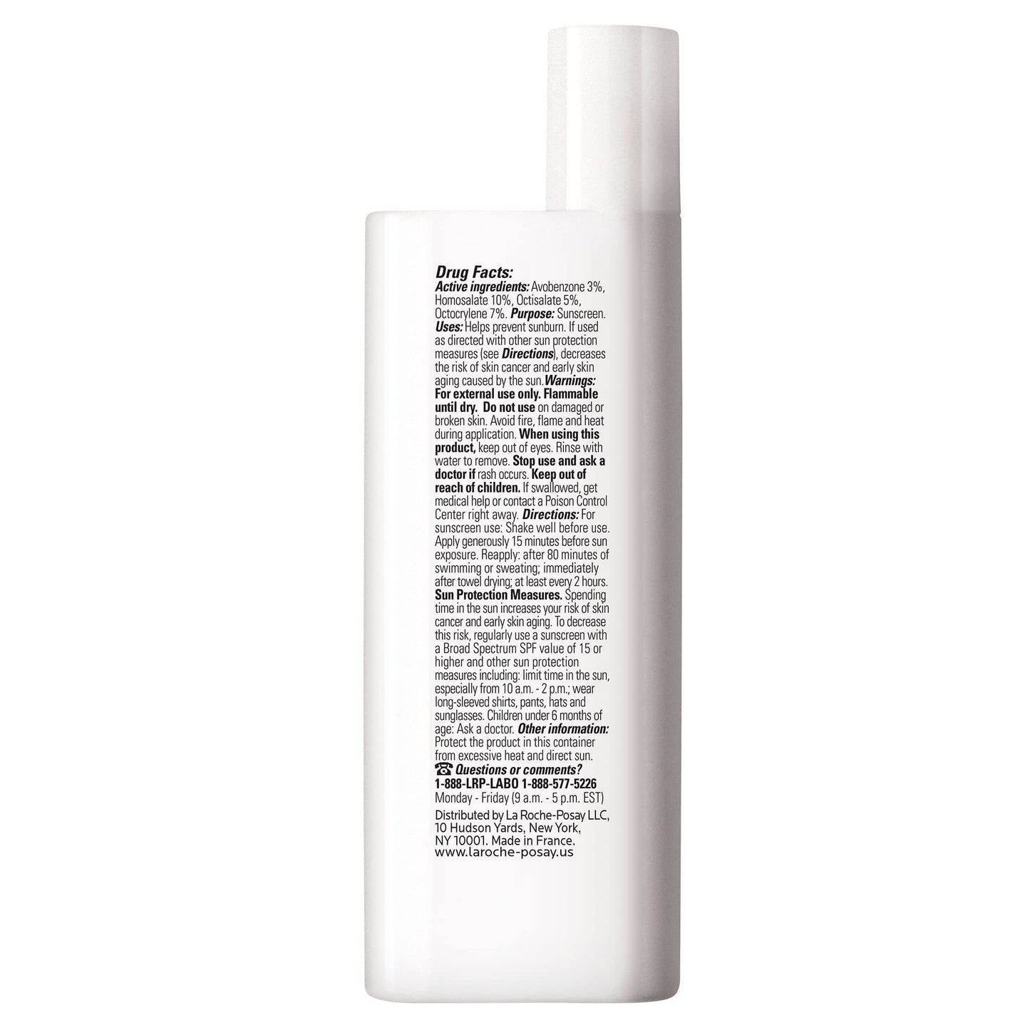 La Roche-Posay Anthelios Light Fluid Facial Sunscreen SPF 60, Lightweight Sunscreen For Face, Fluid Texture, Broad Spectrum SPF + Antioxidants, Oil Free & Oxybenzone Free, Travel Size 1.7 Fl. Oz.