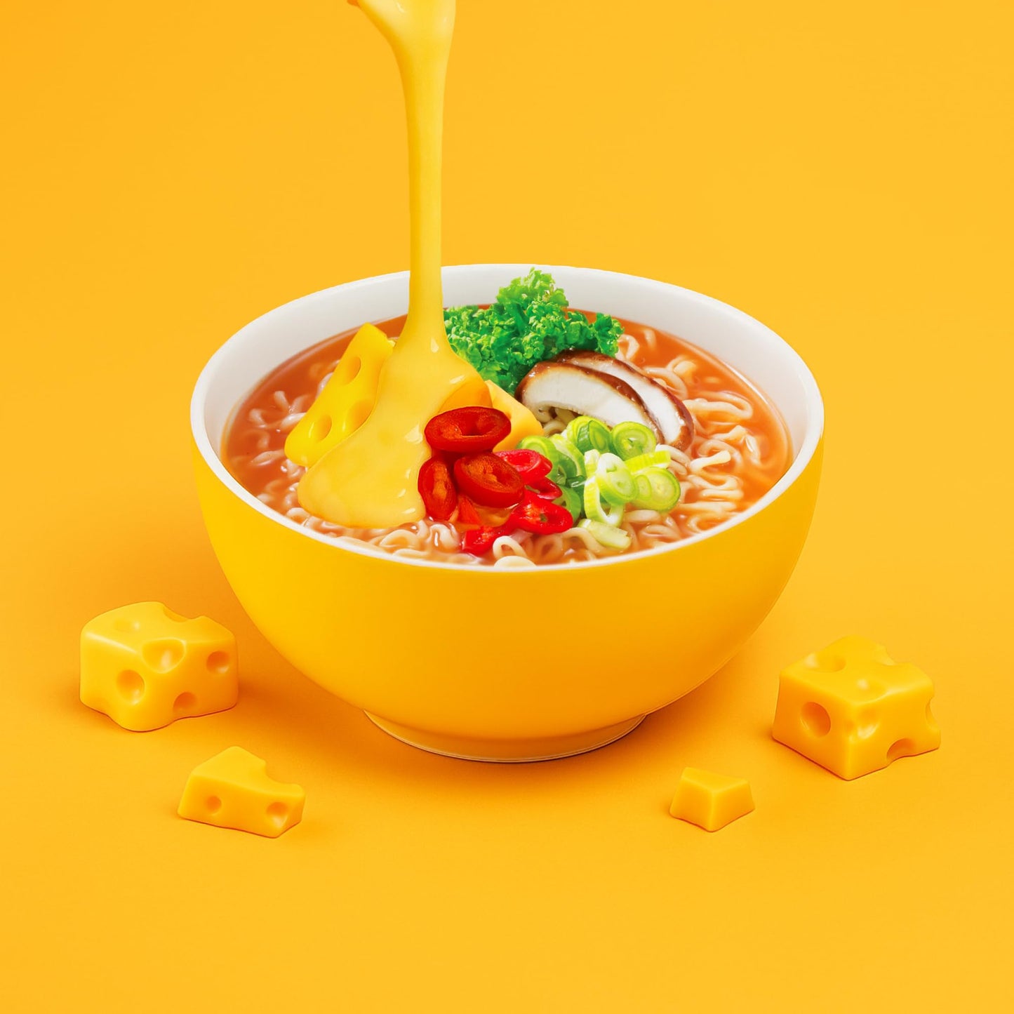 Paldo Cheese Fromage Ramyun Noodle, Cheese Ramyun, 3.92 Oz (4 Packs)
