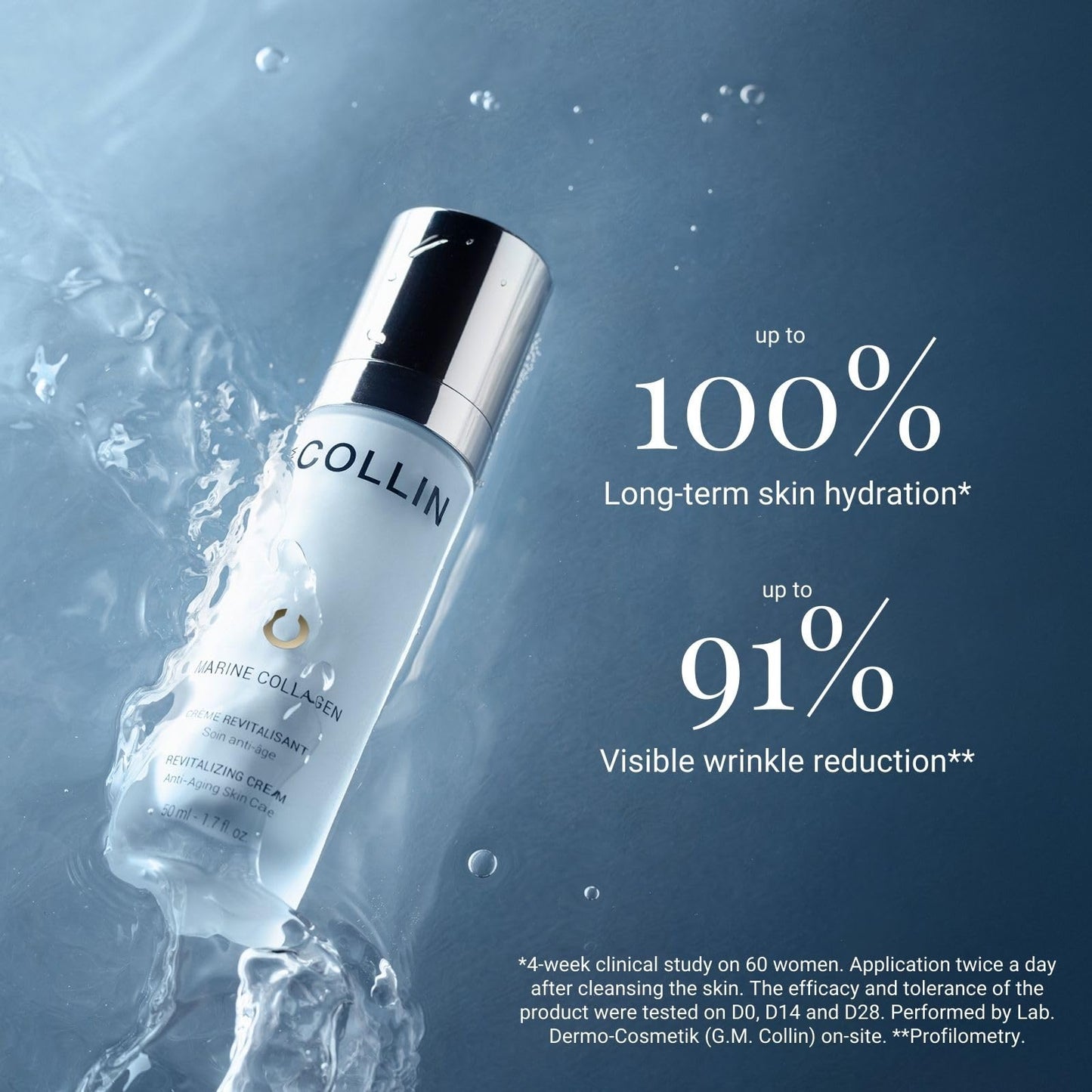 G.M. COLLIN Marine Collagen Revitalizing Cream | Anti-Aging Face Moisturizer | Firming Skincare to Improve the Appearance of Wrinkles