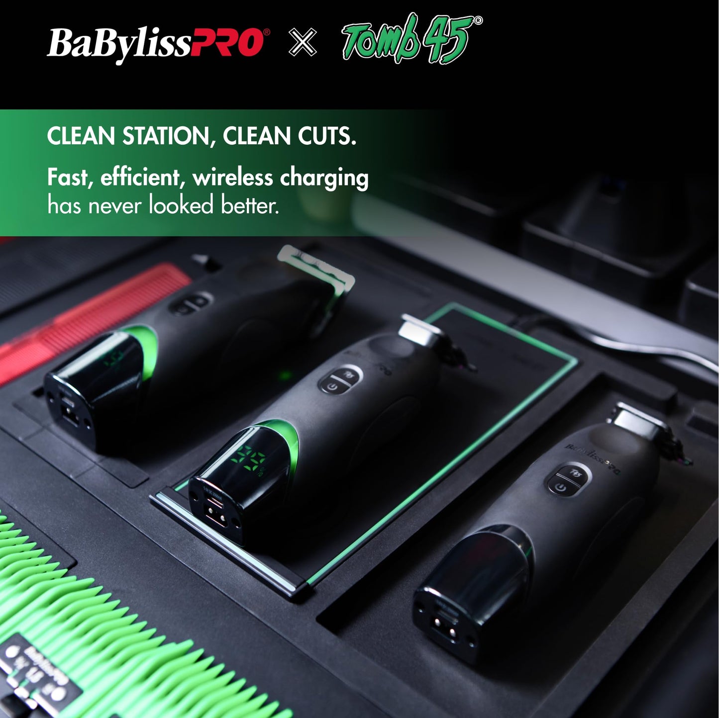 BaBylissPRO x Tomb45 Wirelss Charging Pad