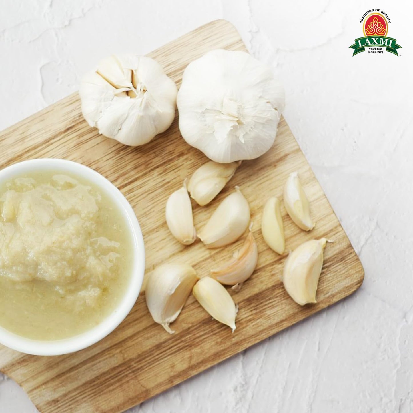 Laxmi Garlic Paste 24oz | Premium quality and pure Garlic, Ground | Vegetarian | Non-GMO certified | Ethically Sourced