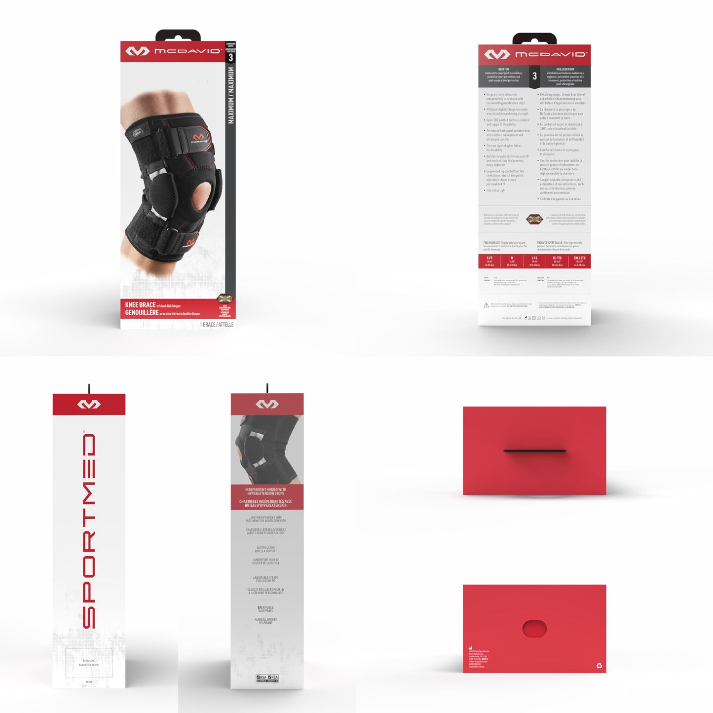 McDavid Hinged Knee Brace for Men & Women, Maximum Knee Support & Compression for Stability & Recovery, Ligament, Hyperextension Support