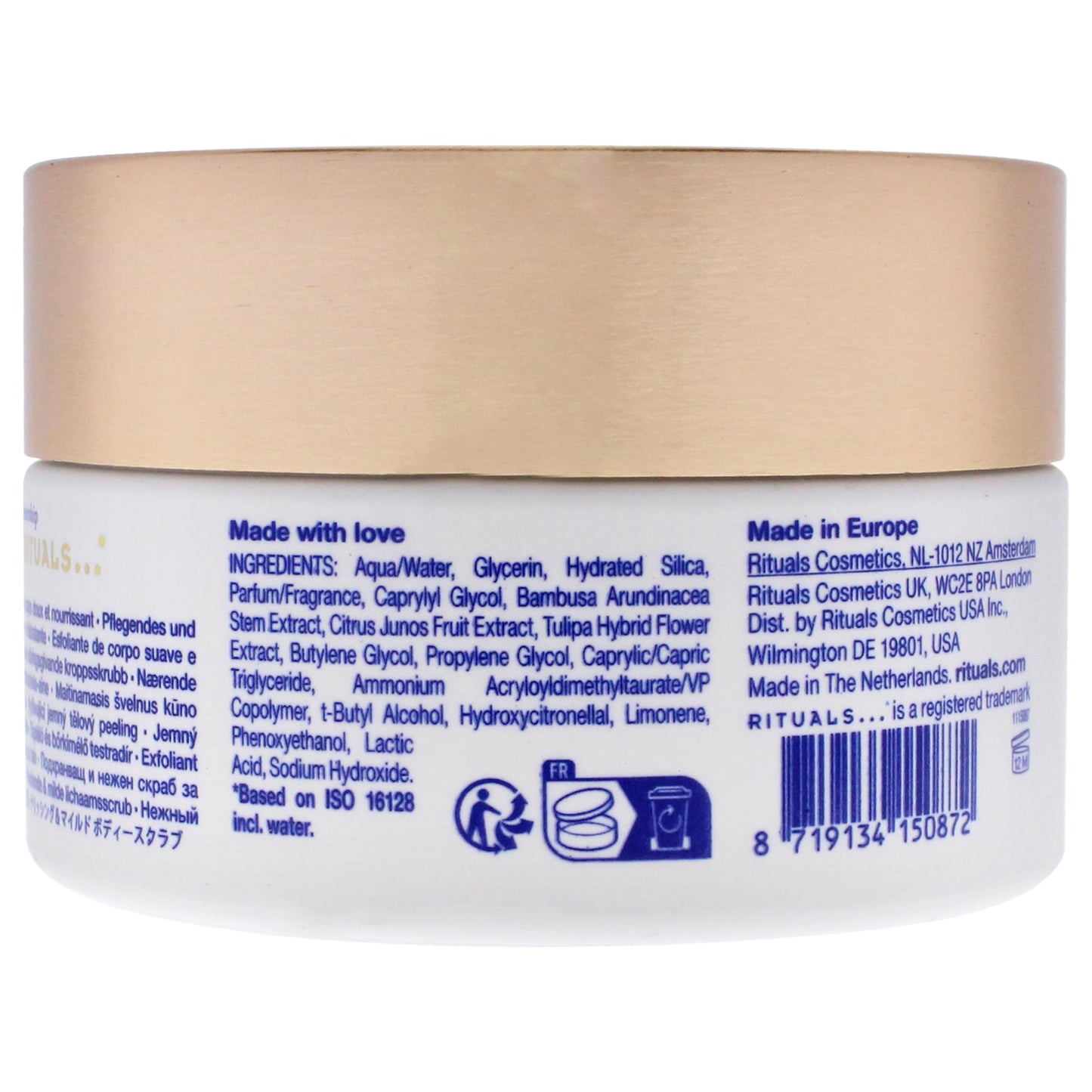 Rituals Amsterdam Collection Unisex Body Scrub - Gently Exfoliates, Smooths & Refreshes Skin - 6.7 oz