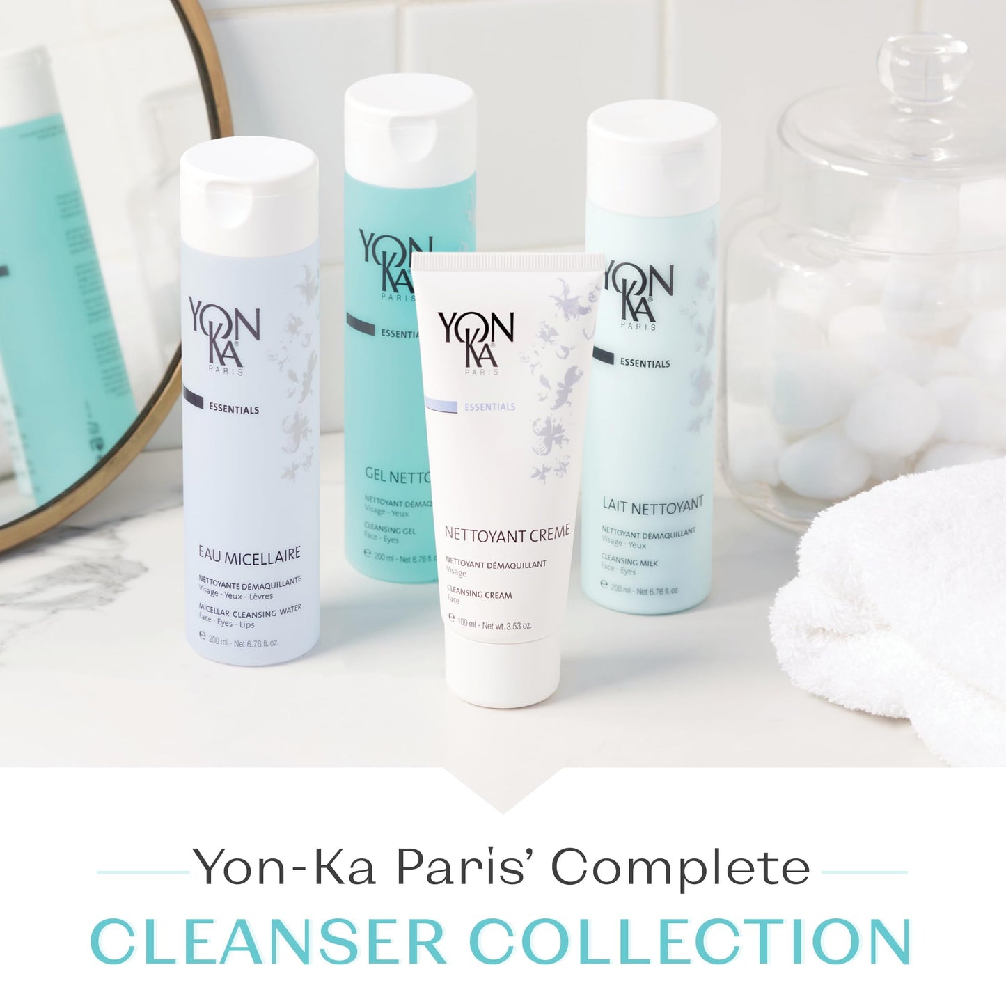 Yon-Ka Eau Micellaire Micellar Water and Cleansing Makeup Remover Gentle Face Wash with to Remove Impurities Hydrate Paraben-Free