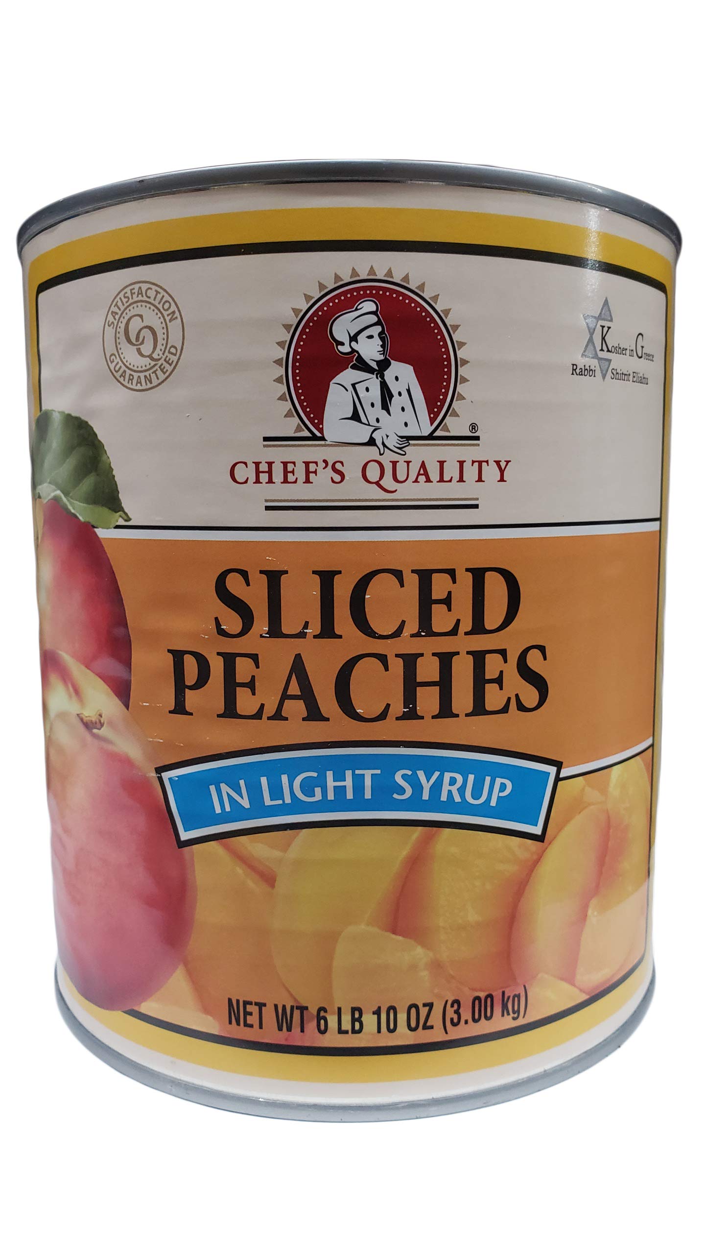Chef's Quality Sliced Peaches in Light Syrup 6 Lb 10 Oz
