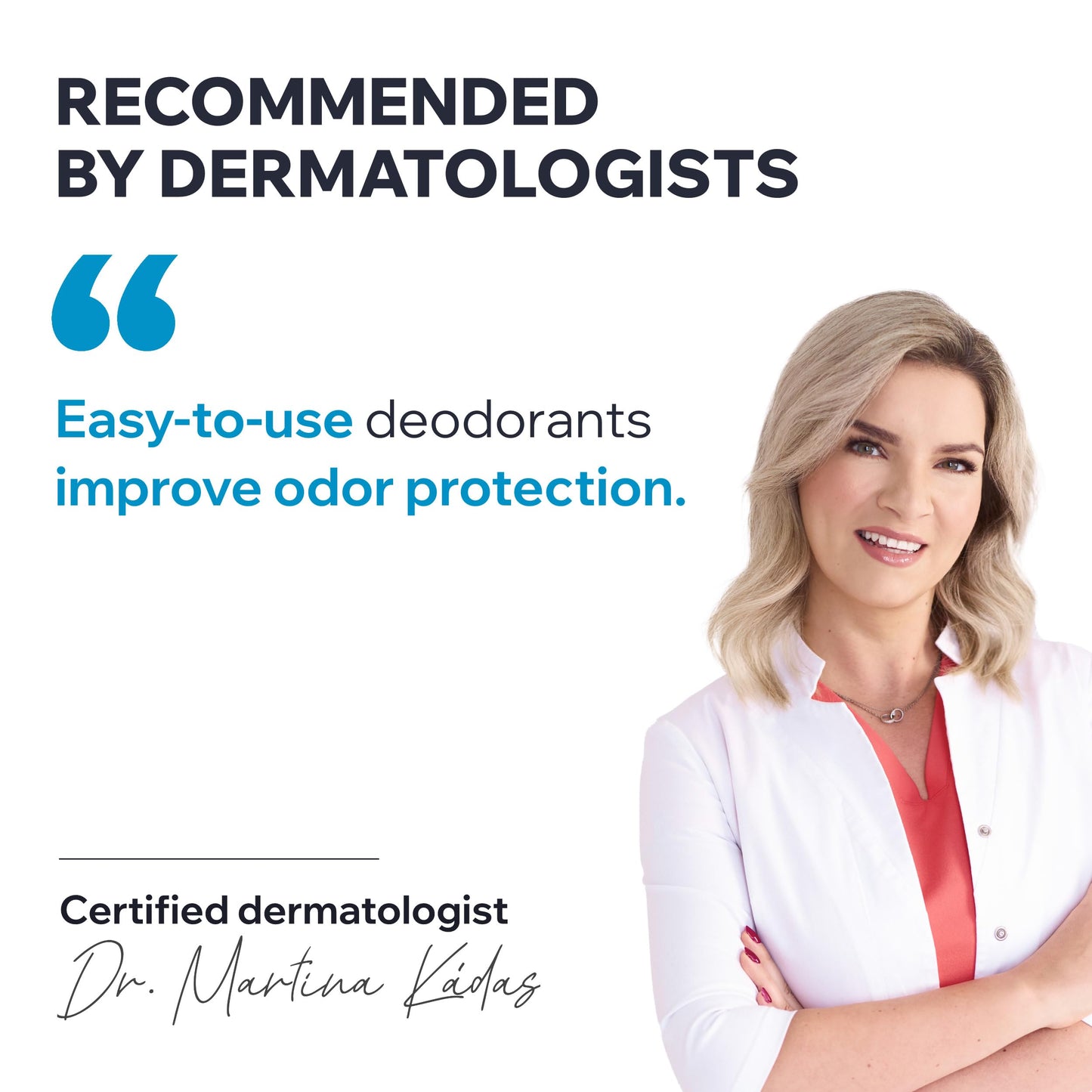 Uriage Deodorant For Sensitive Skin, Daily Freshness, Aluminum-Free Formula, No Alcohol, 24-Hour Odor Protection, Suitable For Sensitive Skin, No White Marks, Unisex