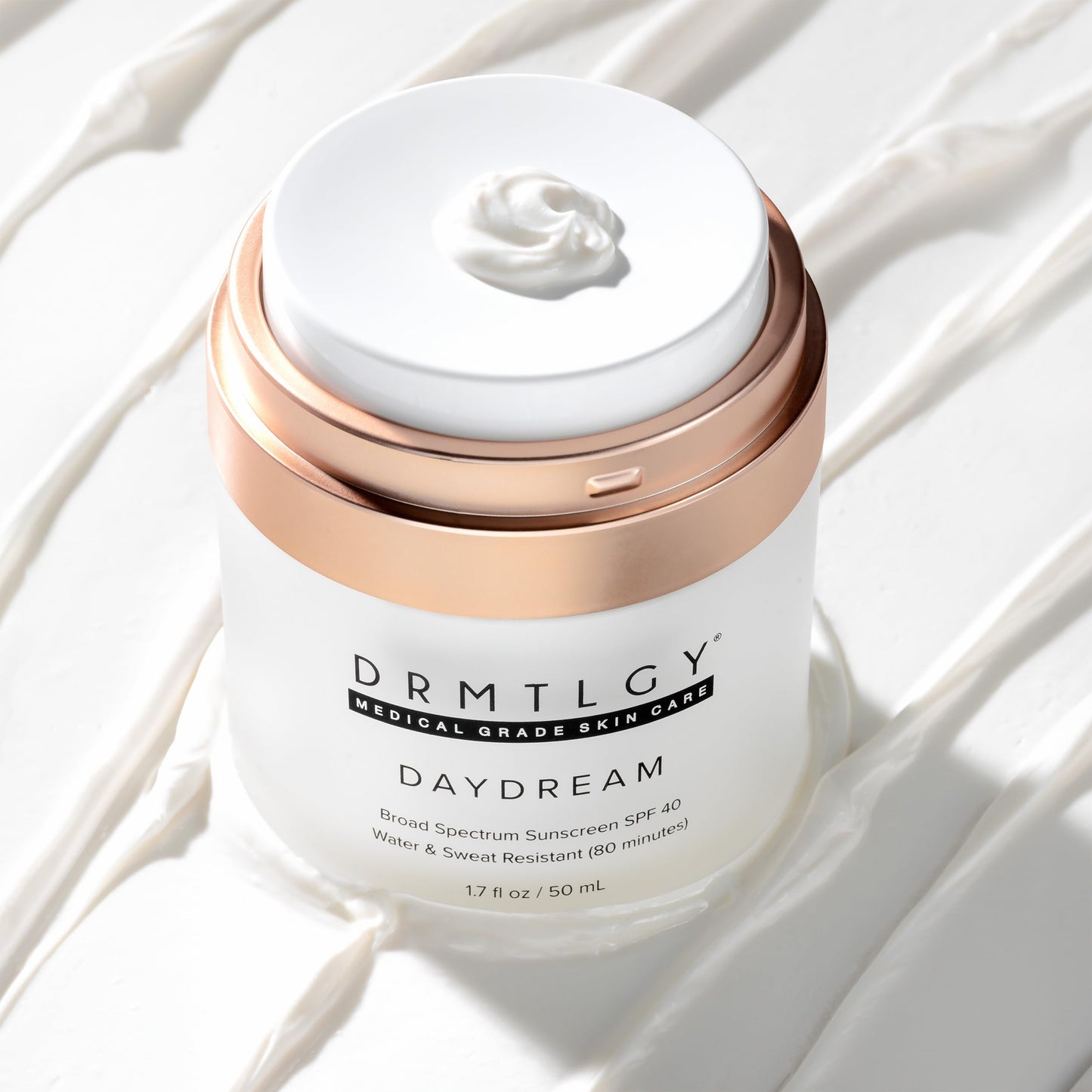 DRMTLGY Day Dream Sunscreen & Face Moisturizer SPF 40 – Water & Sweat-Resistant Sunscreen for Sensitive Skin – UVA/UVB Protection, Skin Care & Makeup Friendly | UVA/UVB Protection, FSA HSA Eligible
