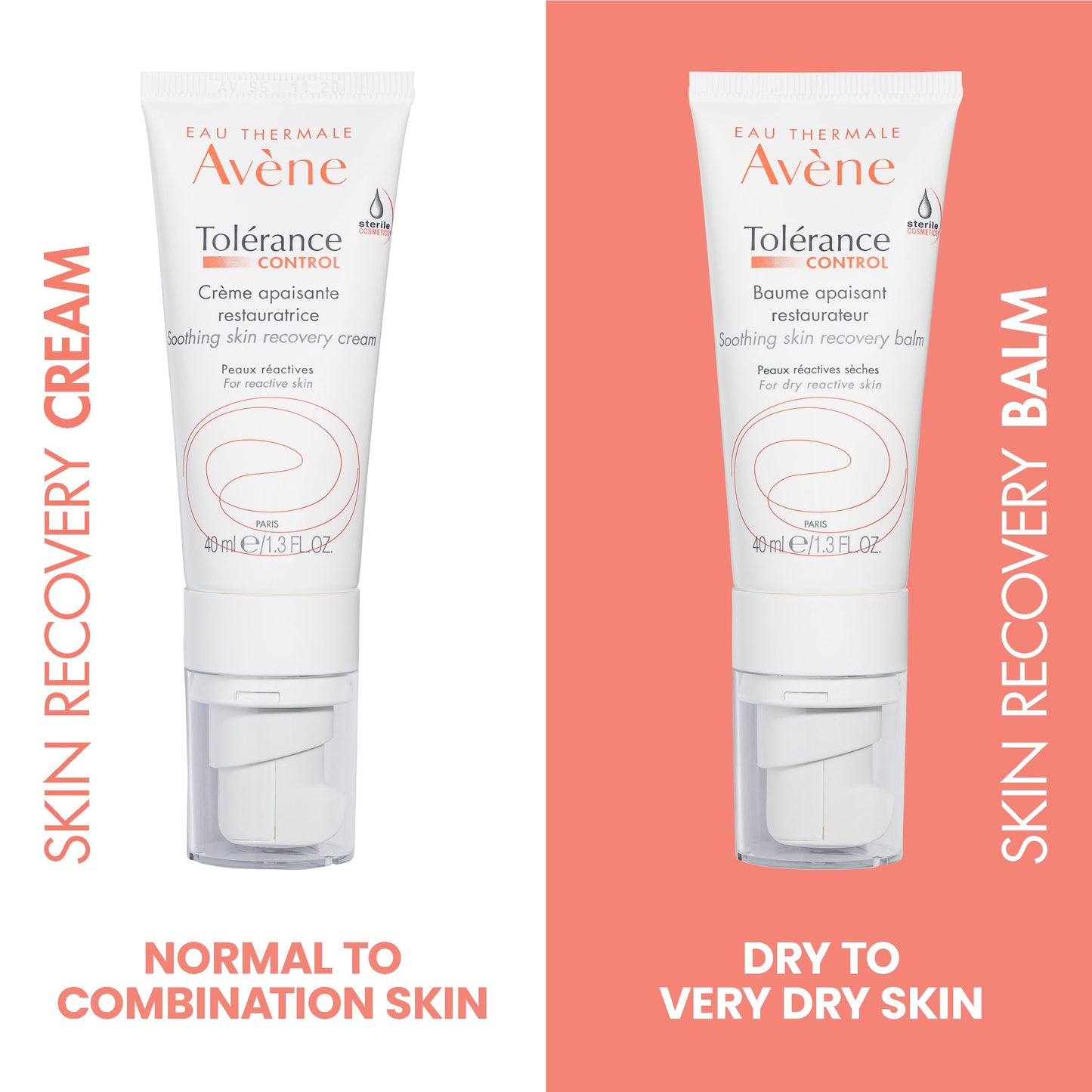Avène Tolerance Control Soothing Skin Recovery Balm (previously Skin Recovery Cream Rich) New & Improved, Hypersensitive Dry Skin Moisturizer, No Preservative, Non-comedogenic, 1.3 Fl Oz