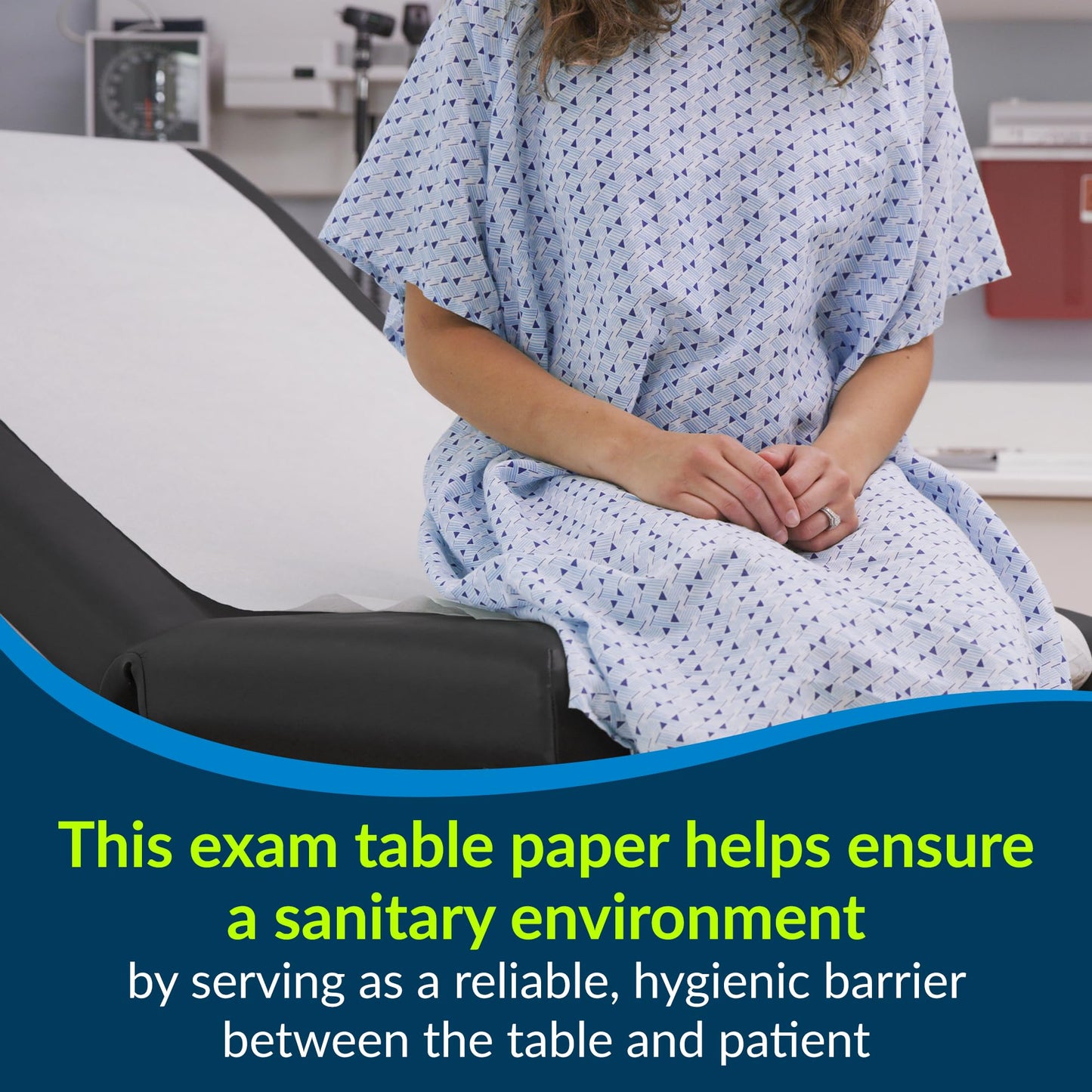 TIDI 980912 Everyday Exam Table Paper, White, 18” x 225’ (Pack of 12) ― Smooth Paper ― Hygienic Barrier ― For Medical Offices, Exam Rooms, Daycare Centers, Spas, Tattoo Studios ― Medical Supplies