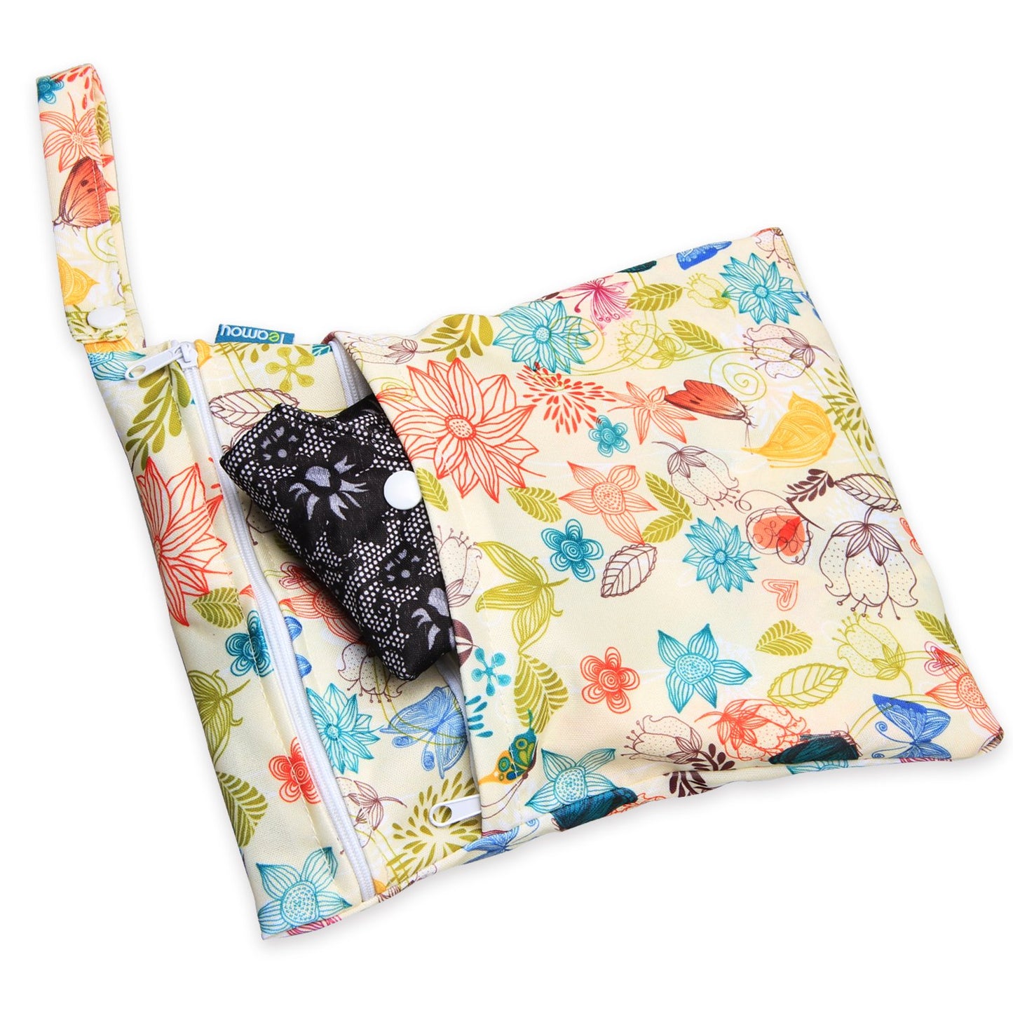 Teamoy 7Pcs Sanitary Pad(11.6"), Reusable Menstrual Pads with Wet Bag, Washable Cloth Menstrual Pads/Panty Liners