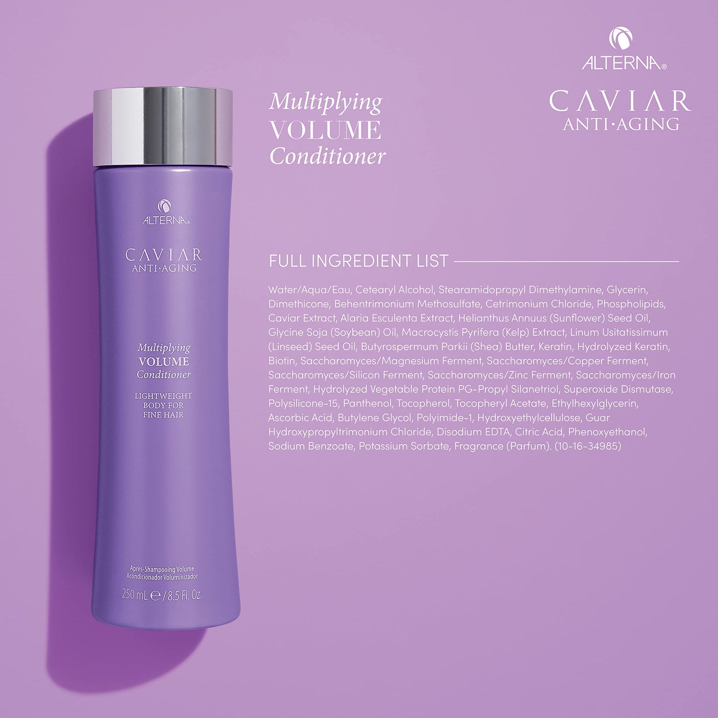 Alterna Haircare CAVIAR Anti-Aging Multiplying Volume Conditioner Travel Size 1.35 Fl Oz | For Fine, Limp or Thin Hair | Create Instant Volume and Thickness | Sulfate Free