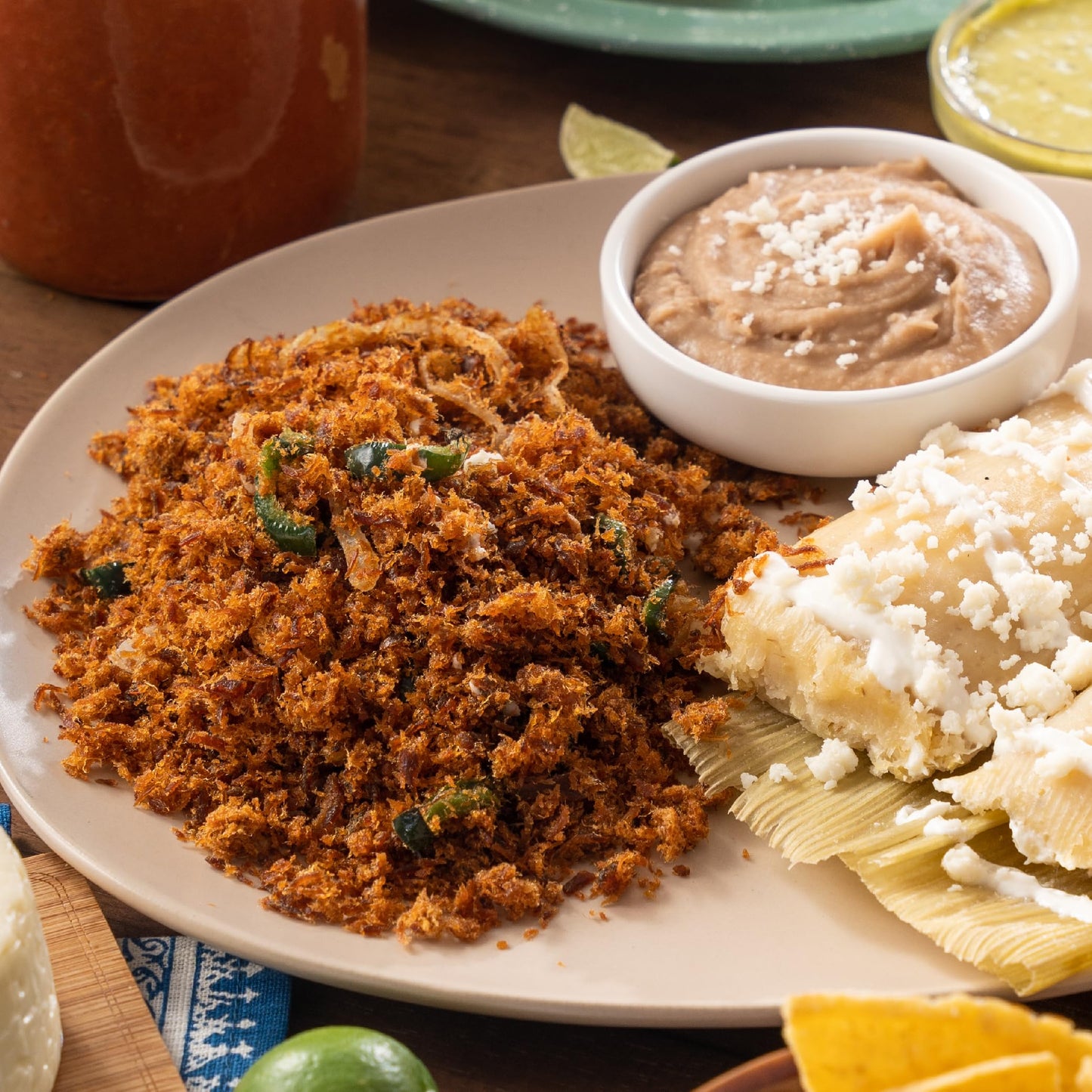 Chata Mexican Machaca de Res, Traditional Dried Shredded Beef, 3.5 oz