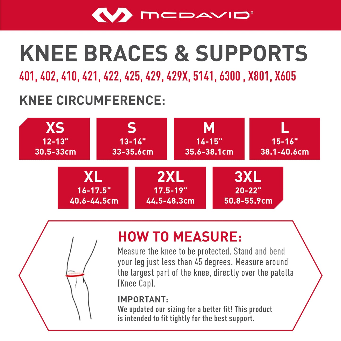 McDavid NRG Max Support Knee Brace, Compression Brace w/Spring Hinges for Injury Recovery, Pain, Fits Right or Left Leg