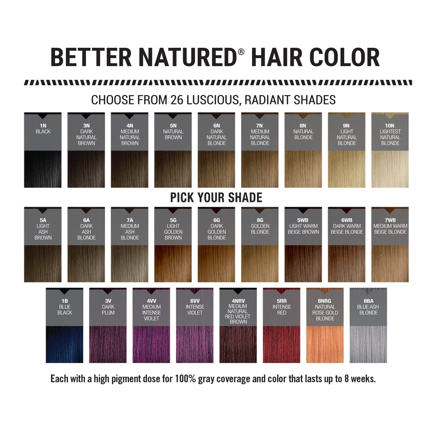 Better Natured Permanent 8BA Blue Ash Blonde Hair Color Dye - Naturally-derived, Vegan & 100% Gray Coverage that Lasts up to 8 Weeks