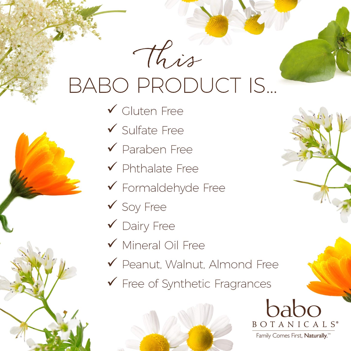 Babo Botanicals Smoothing Conditioner with Evening Primrose Oil, Coconut Oil and Provitamin B5 - For Babies, Kids and Adults with Tangly or Unruly Hair - Vegan