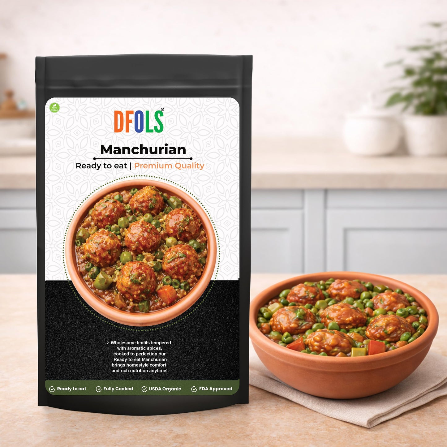 Instant Manchurian Gravy β Indian-Chinese Style Vegetable Dumplings in Bold Sauce β Shelf-Stable Meal