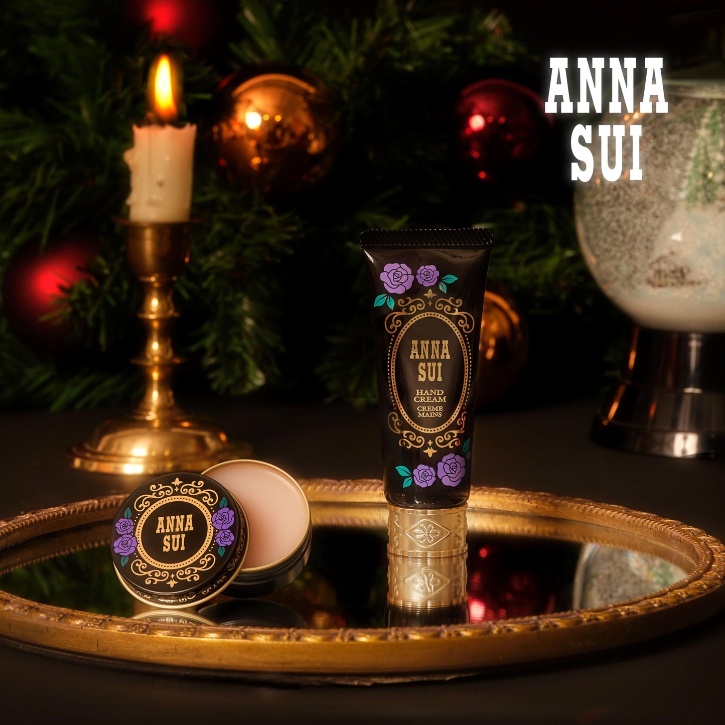 ANNA SUI Lip Treatment Balm, Hydrating & Nourishing Lip Balm with Rose Fragrance, Smooth, Dewy Finish, Luxury Lip Care & Perfect Holiday Gift, 0.7 oz