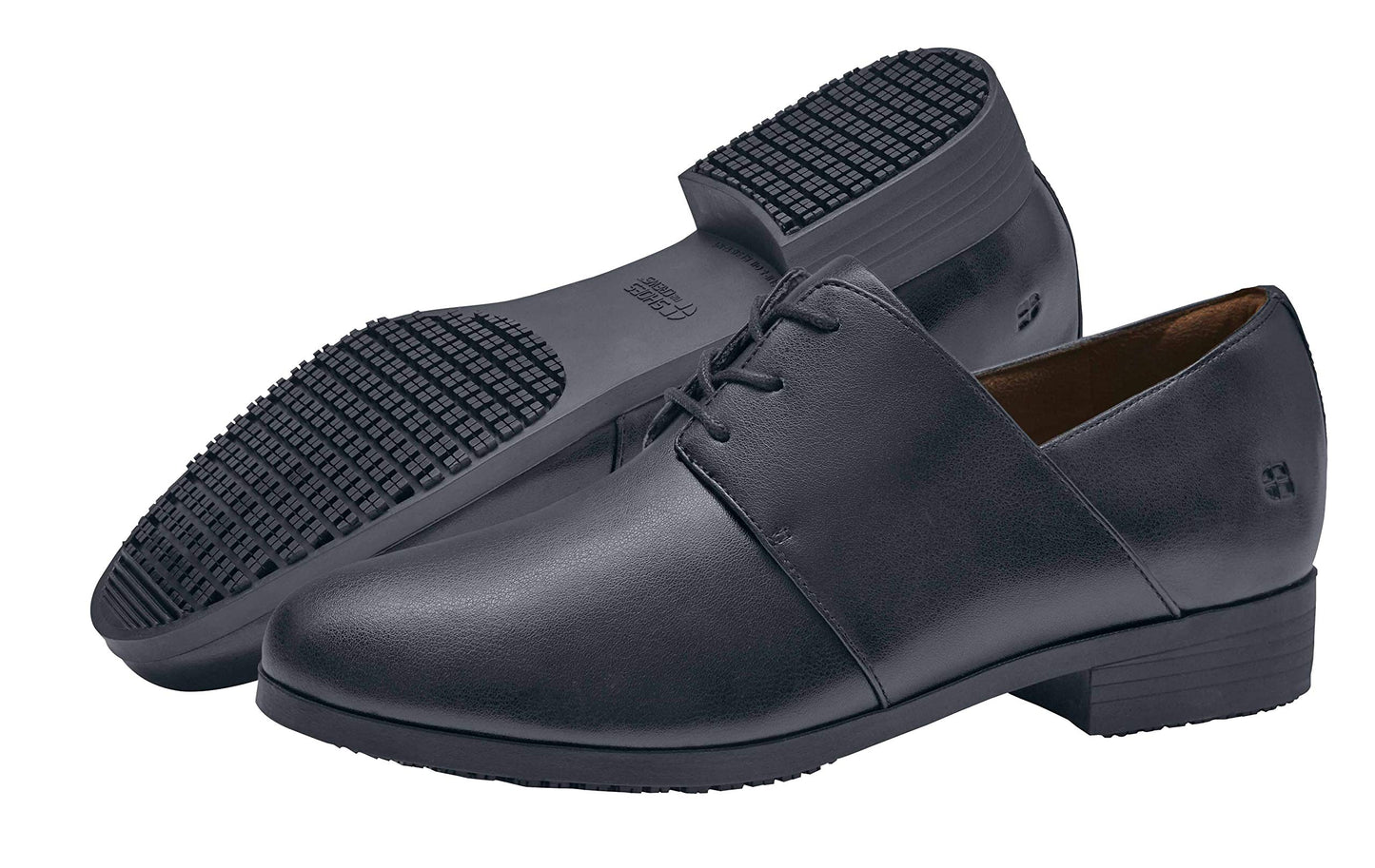 Shoes for Crews Women's Dressy Non-Slip Work Shoes - Comfortable, Slip-Resistant Shoes for Women in Hospitality, Retail, Office Settings & More - Madison III, 7.5 Black
