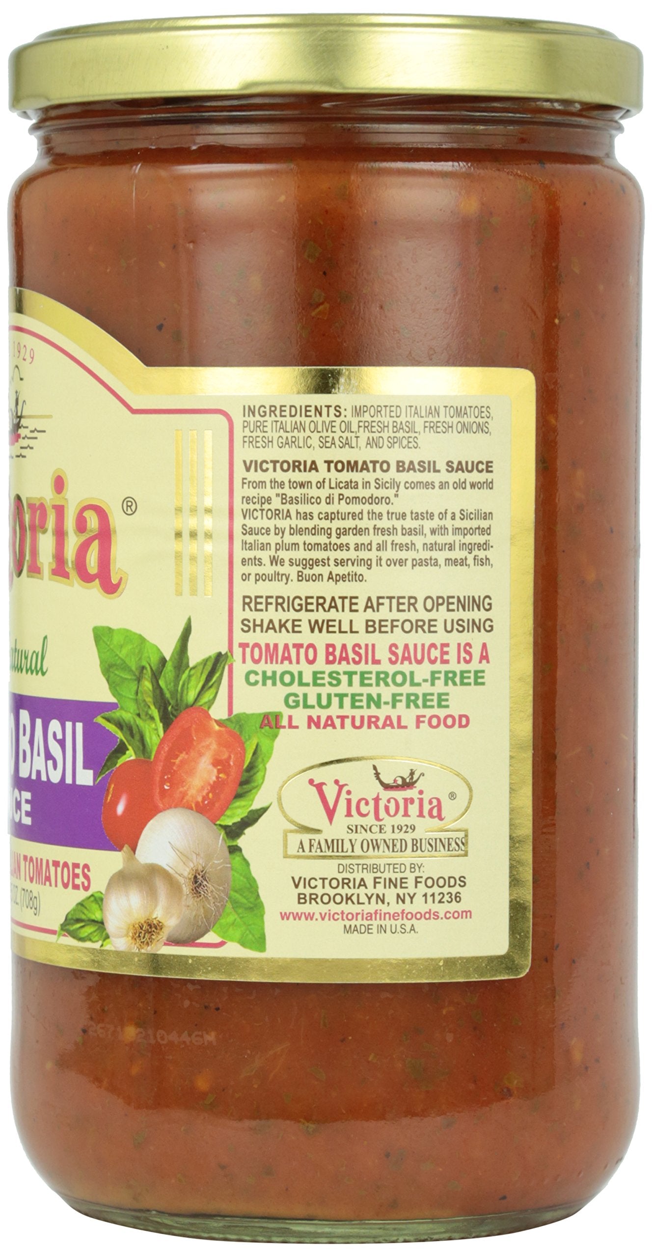 Victoria Tomato Basil Sauce, 24 Ounce