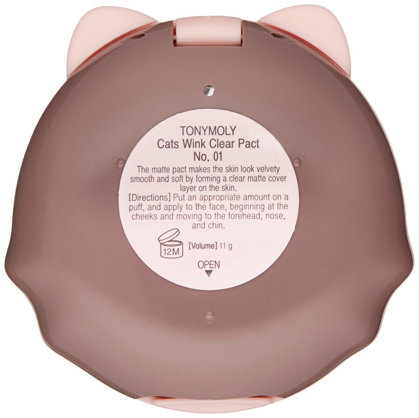TONYMOLY Cats Wink Clear Pact, 01 Clear Skin