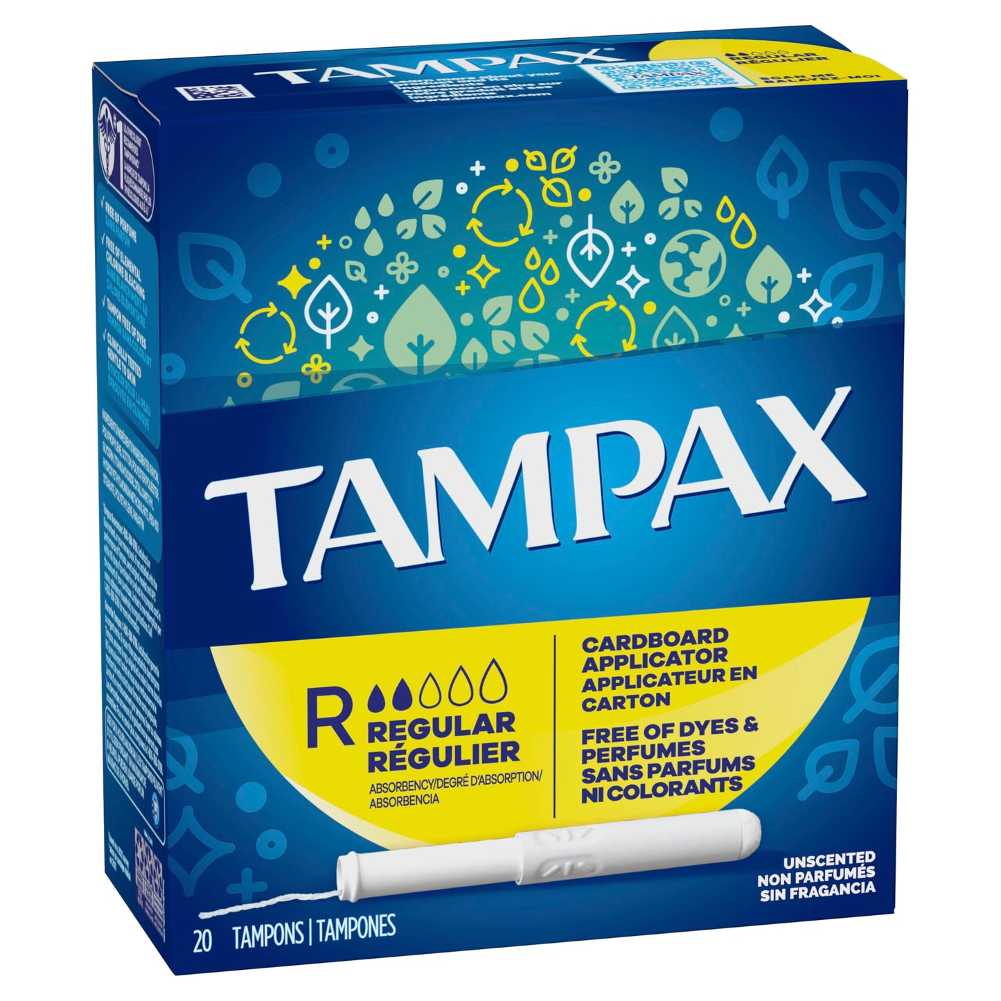 Tampax Regular Flushable, 20 Count