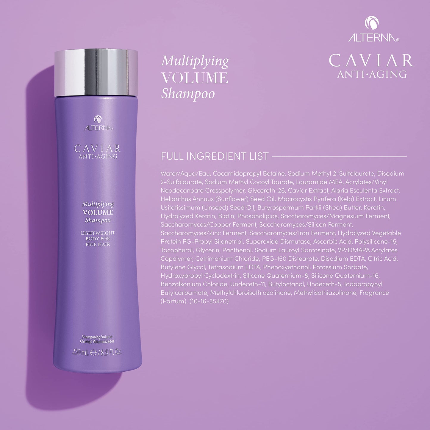 Alterna CAVIAR Anti-Aging Multiplying Volume Shampoo | For Fine, Limp or Thin Hair | Create Instant Volume and Thickness | Sulfate Free
