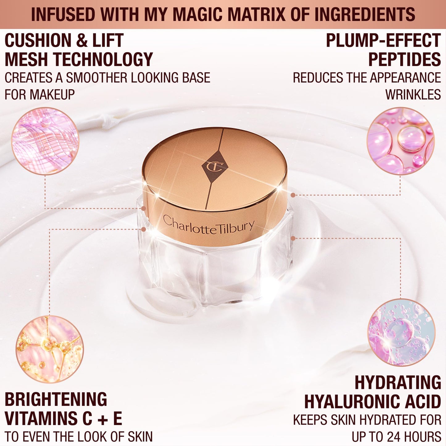 Charlotte Tilbury x Genshin Impact Starfell Treasure - Travel Size Skincare Kit - Magic Water Cream, Crystal Elixir, Setting Spray, Compact Mirror & Genshin Accessories - Pouch Included (6 Count)