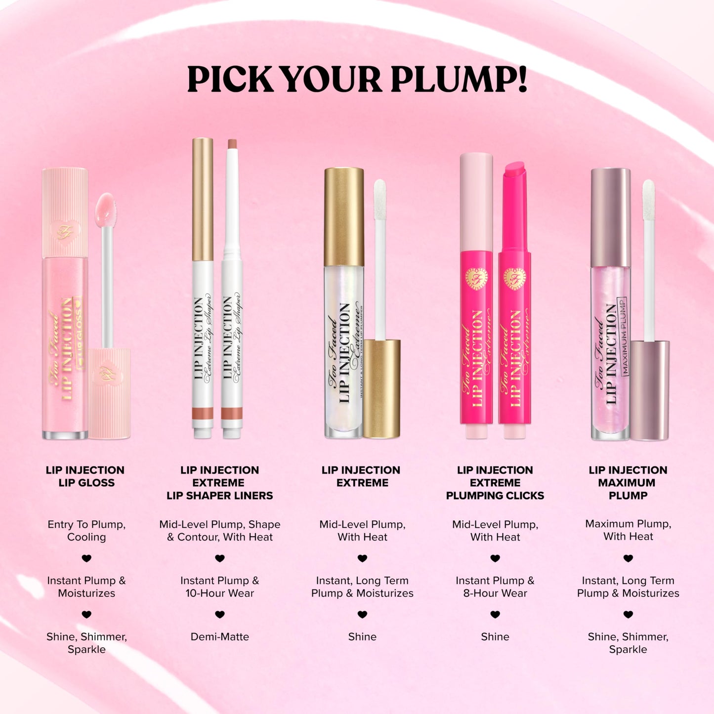 Too Faced Lip Injection Extreme Lip Plumper Gloss | Hydrating, Glossy, & Helps Volume Appear Fuller Over Time