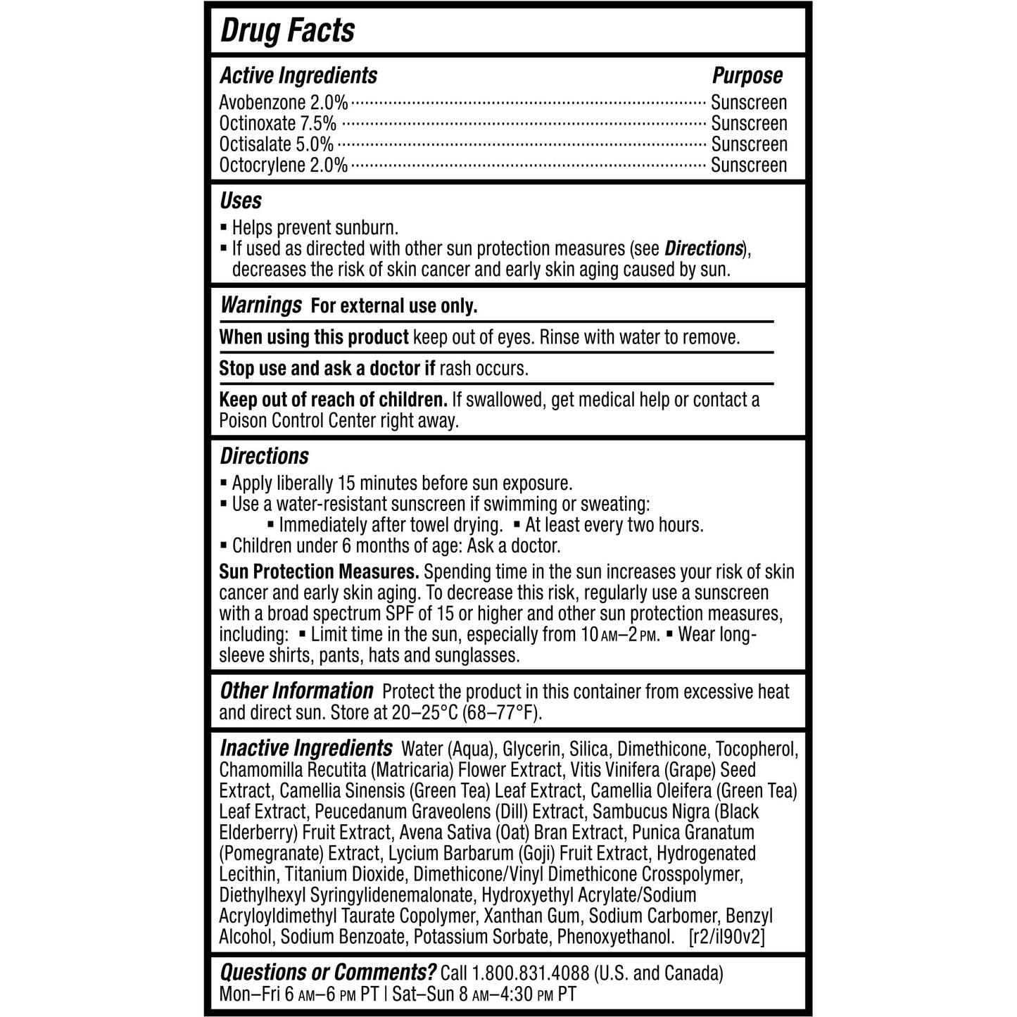 Paula's Choice RESIST Daily Hydrating Fluid Face Moisturizer with SPF 50 Sunscreen, Face Sunscreen for Oily Skin, Chamomile & Vitamin E, UVA/UVB Protection, Fragrance-Free, TSA Friendly