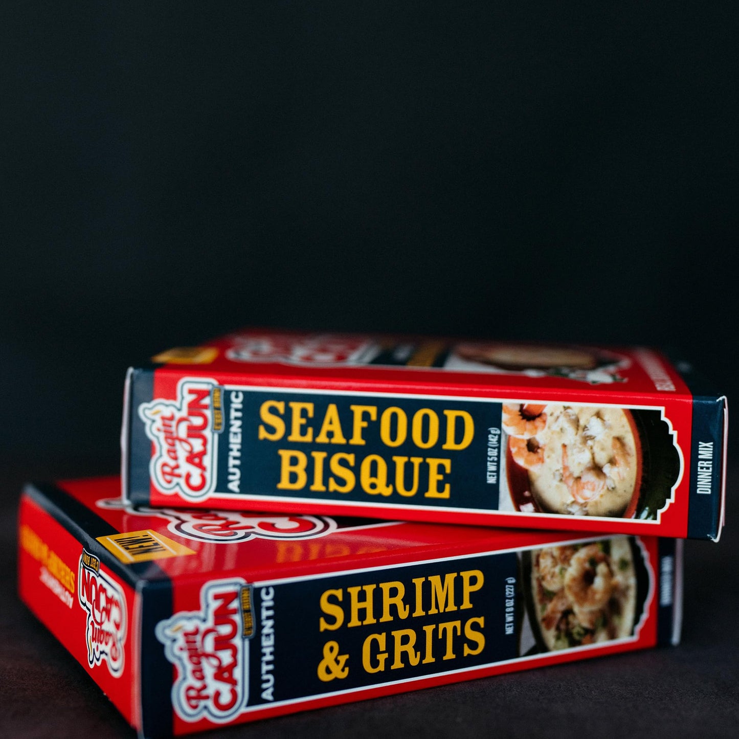 Ragin' Cajun Rich Seafood Bisque Mix - 5 oz Box, No MSG, Authentic Louisiana Creole Shrimp Soup, Perfect for Quick Family Meals, Gourmet Crab Crawfish Stew, Easy Cajun Recipe with Premium Creole Flavor