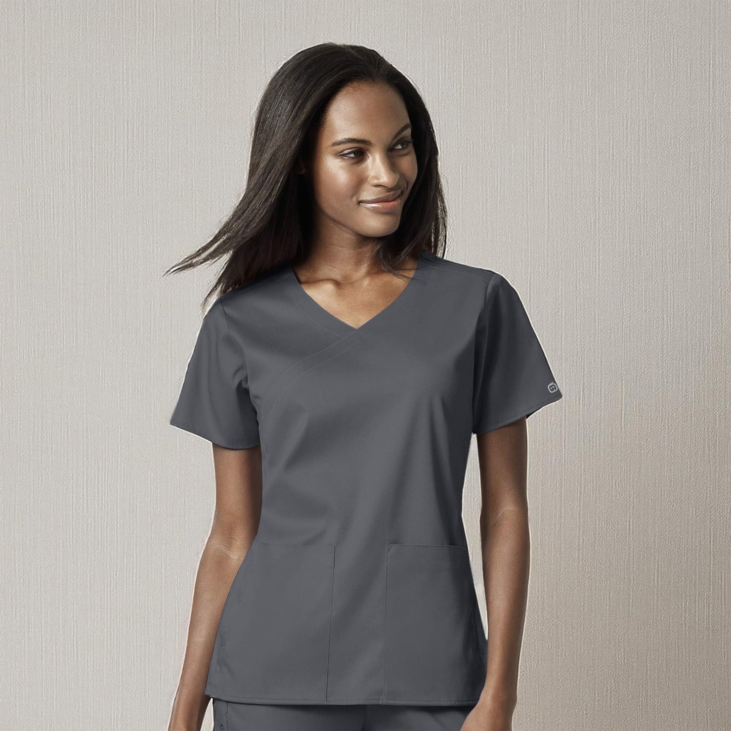 Wink Women's Women's 4 Pocket Wrap Scrub Top