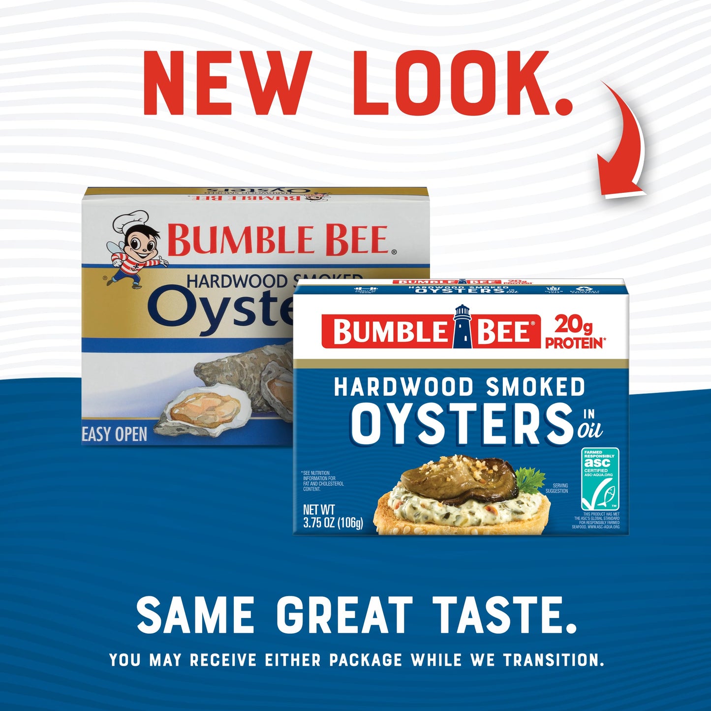 Bumble Bee Canned Hardwood Smoked Oysters, 3.75 oz Can - Ready to Eat - 18g Protein per Serving - Gluten Free