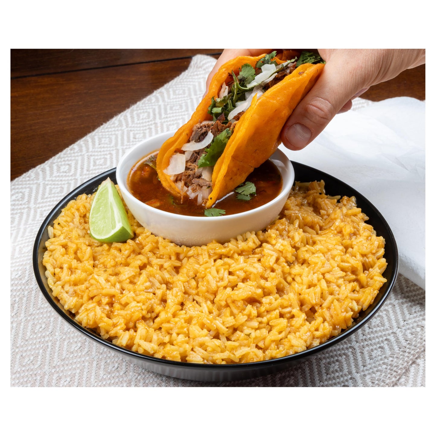 Vigo Authentic Birria Rice, Spiced & Savory, Beef Bone Broth, No Fat, 8oz (Birria, Pack of 12)
