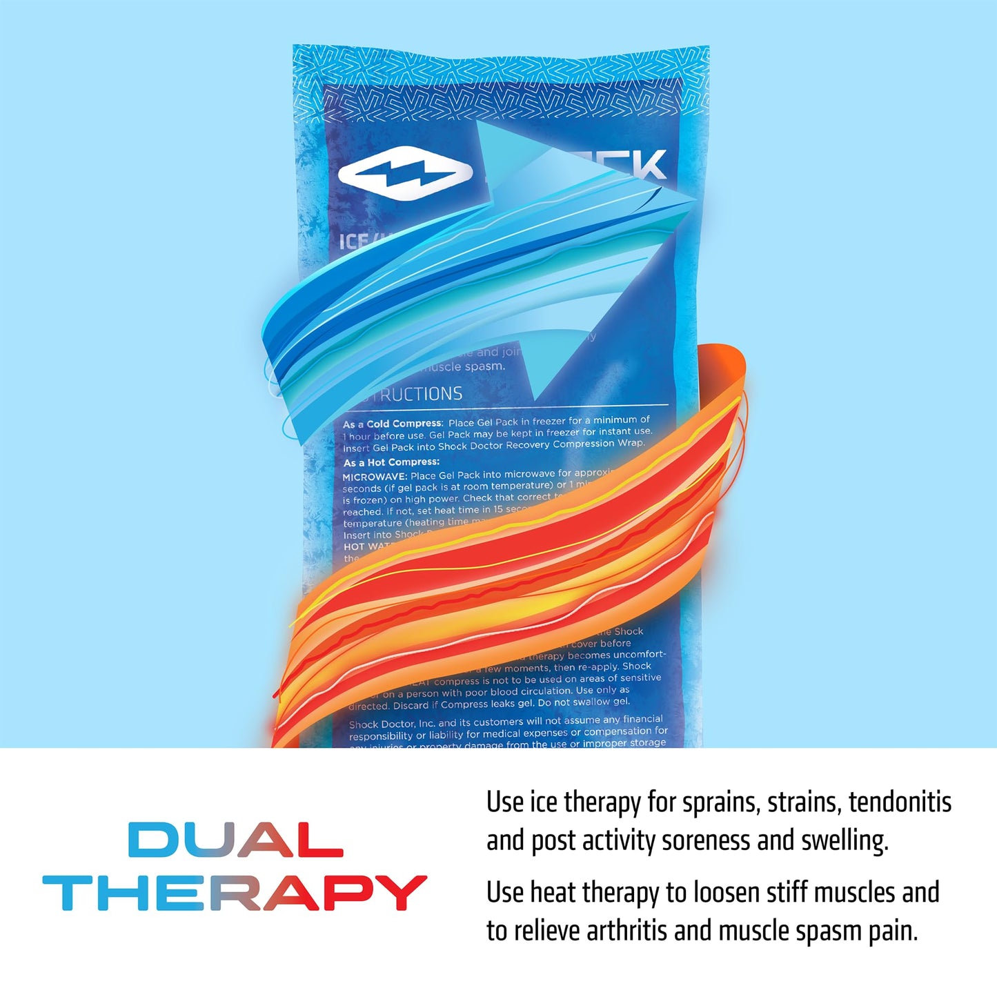 Shock Doctor Ice Recovery Elbow Compression Wrap