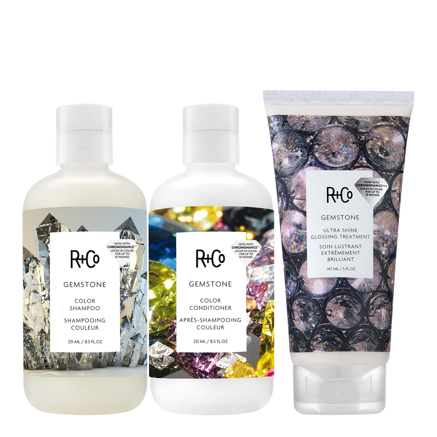 R+Co Gemstone Color Shampoo | Frizz Control, Repairs + Preserves Hair Color | Vegan + Cruelty-Free | 8.5 Oz