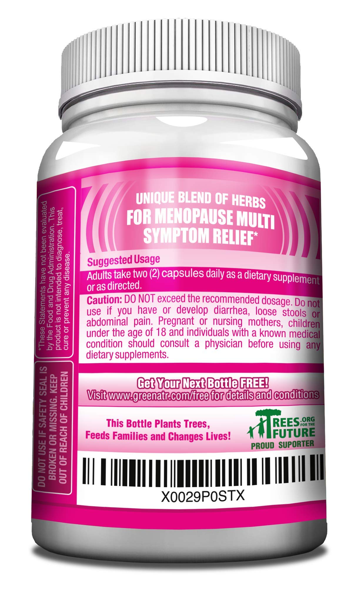 GreeNatr Menopause Supplements for Women - Perimenopause Supplements Women with Dong Quai & Black Cohosh for Menopause Hot Flashes - Menopause Support for Sleep Quality & Hormone Balance - 60 Caps
