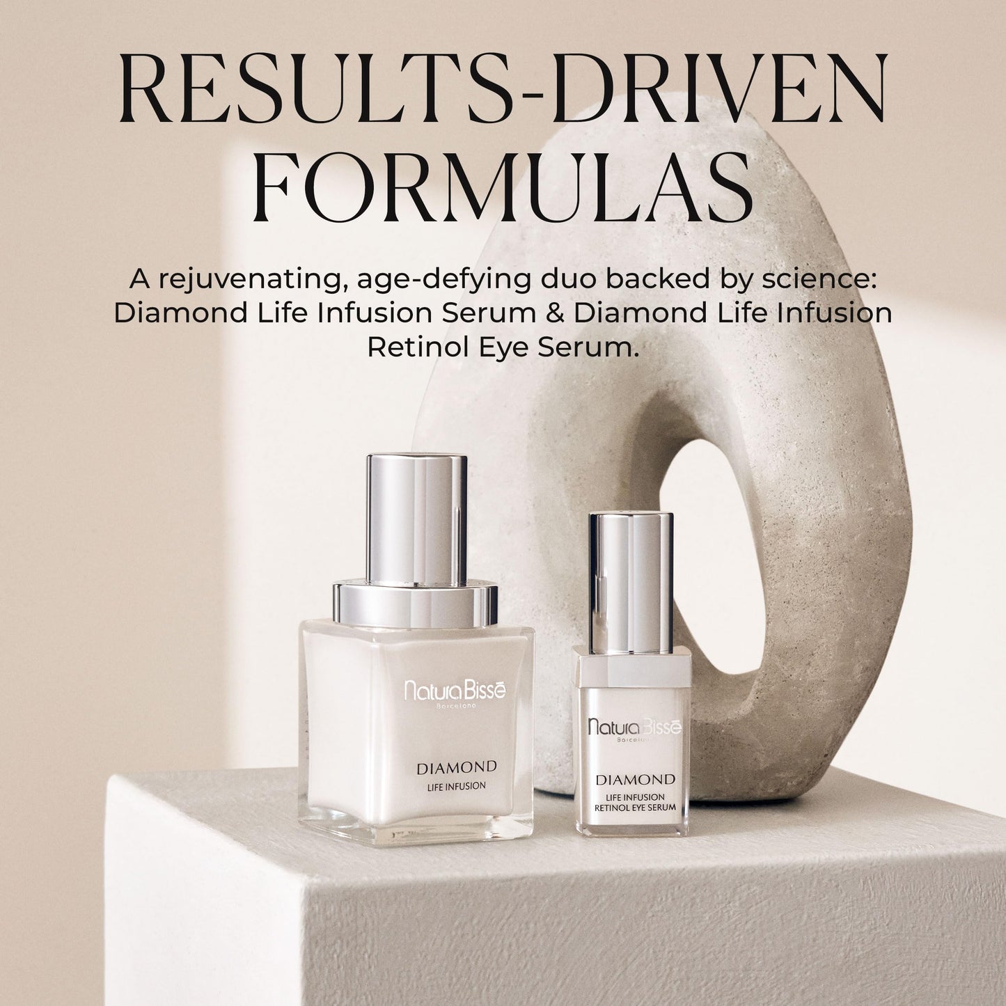 Natura Bissé Diamond Life Infusion Retinol Eye Serum, Anti-Aging Lifting Eye Serum, Lifts, Firms & Tightens, 0.5 Oz