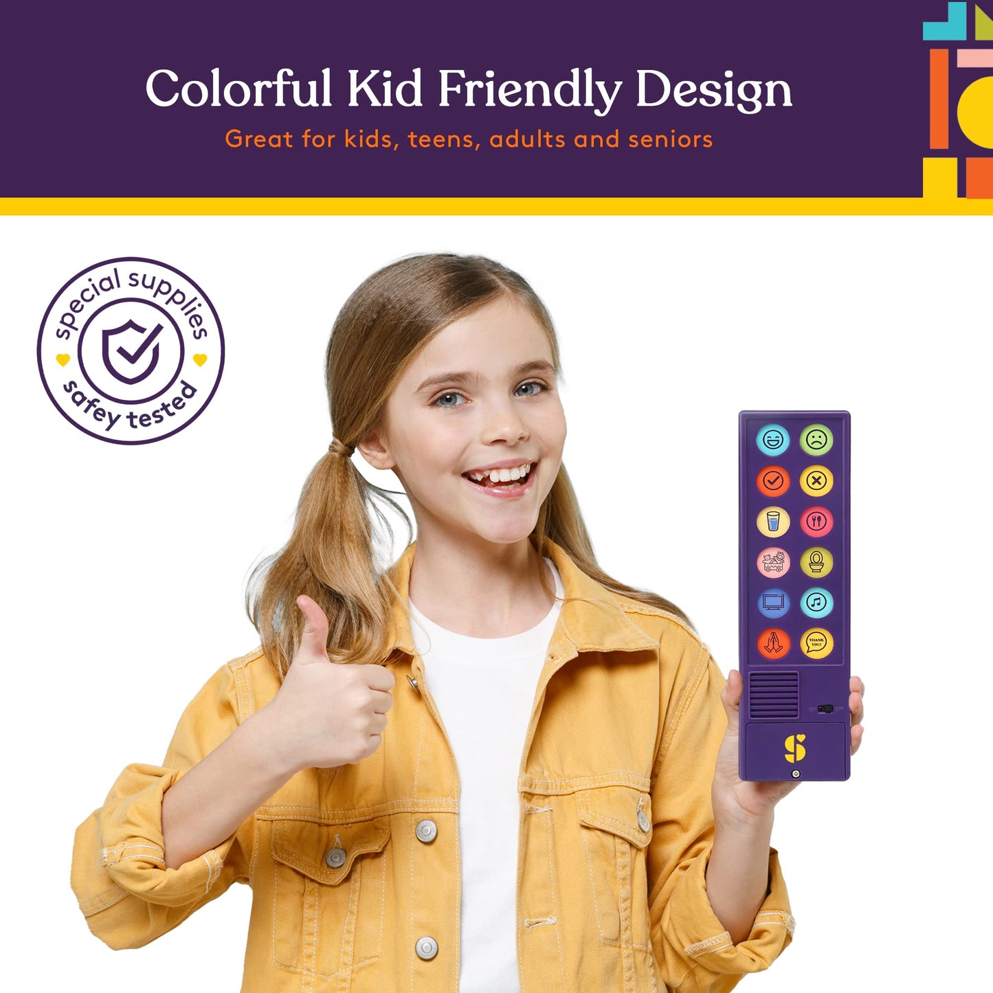 Special Supplies AAC Communication Device for Speech Therapy, Talker Buddy Communication Device for Non Verbal Kids & Adults, Talking Aids for Home or School + Travel Bag (Talker Buddy)